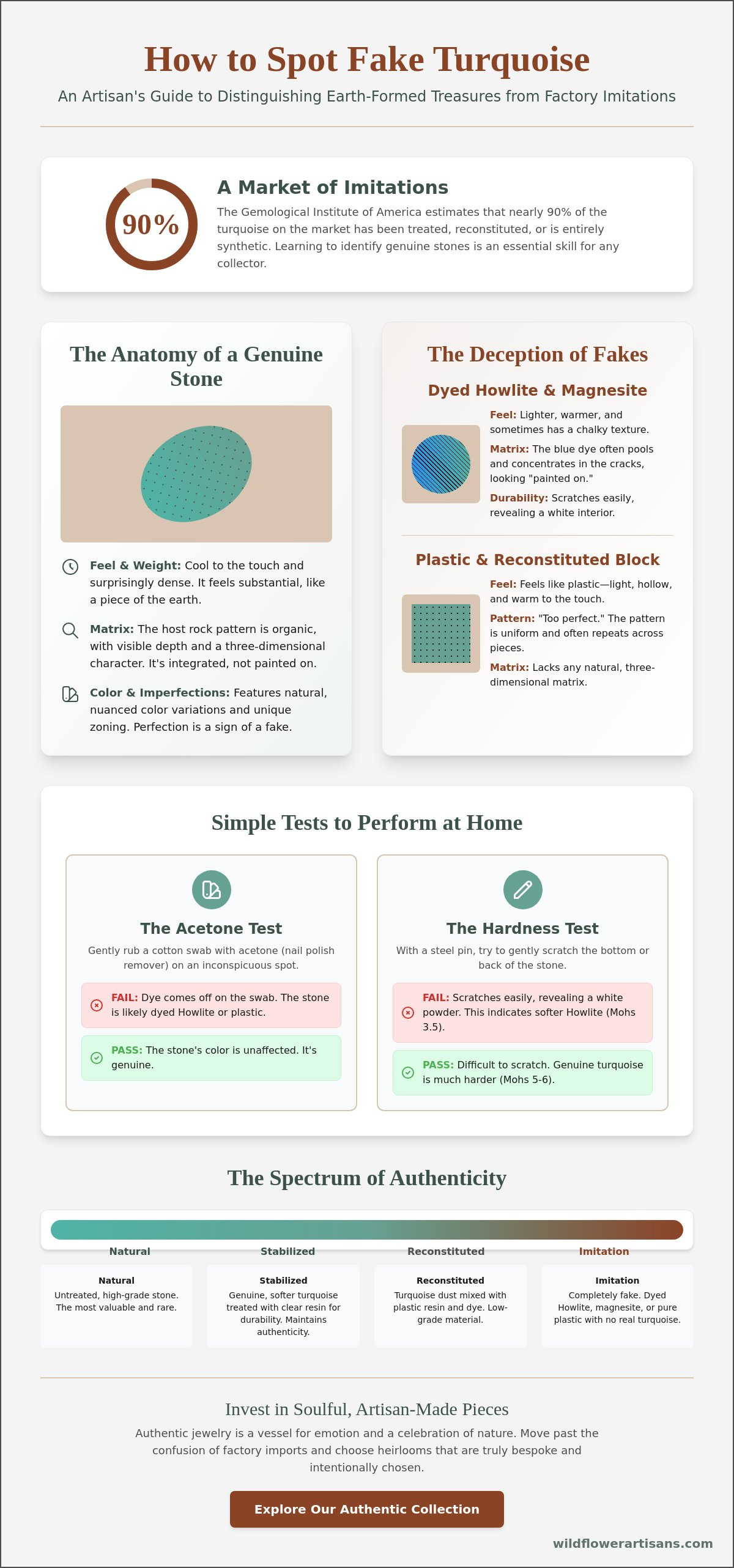 How to spot fake turquoise jewelry