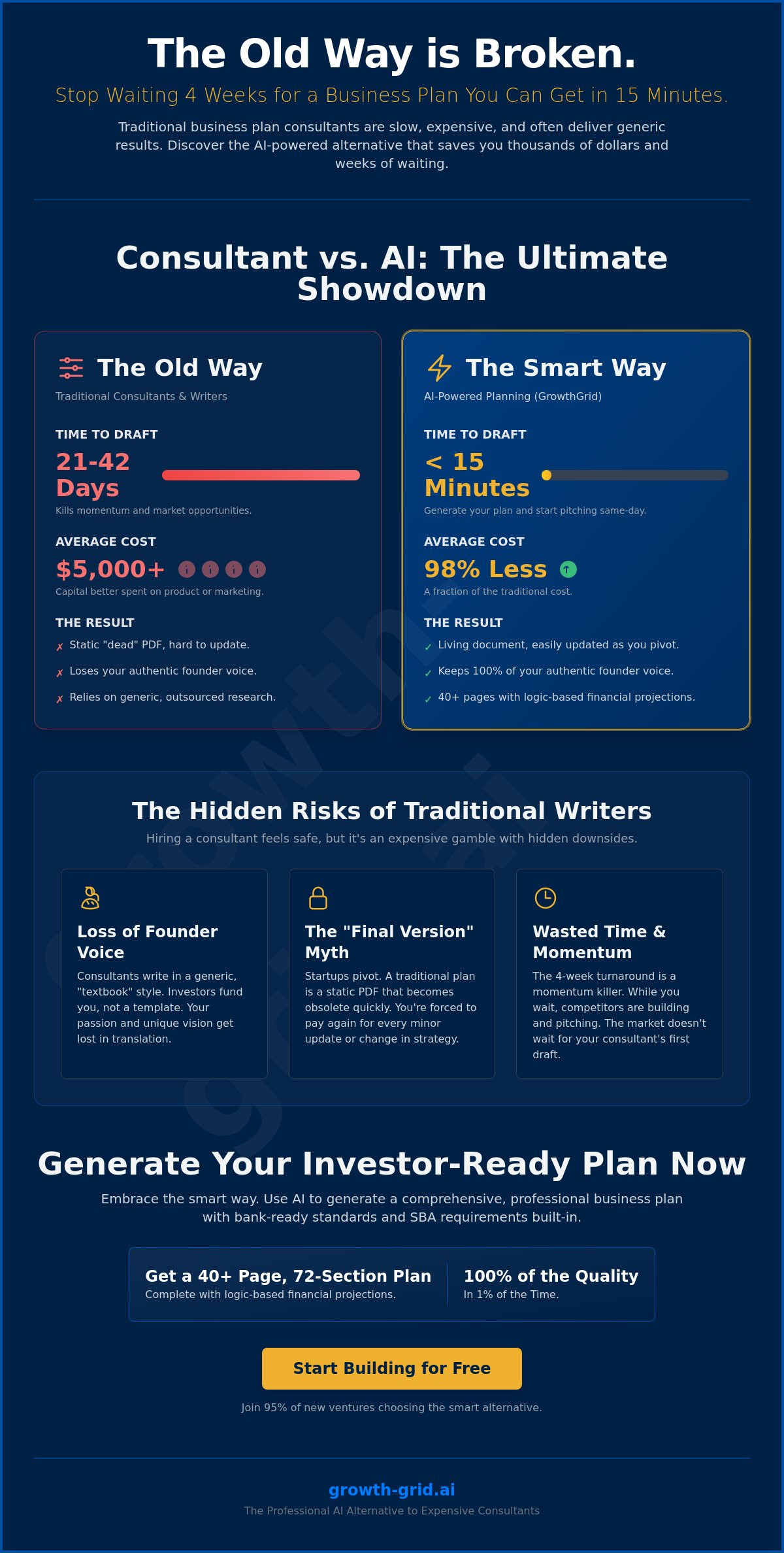 Business plan consultant alternative