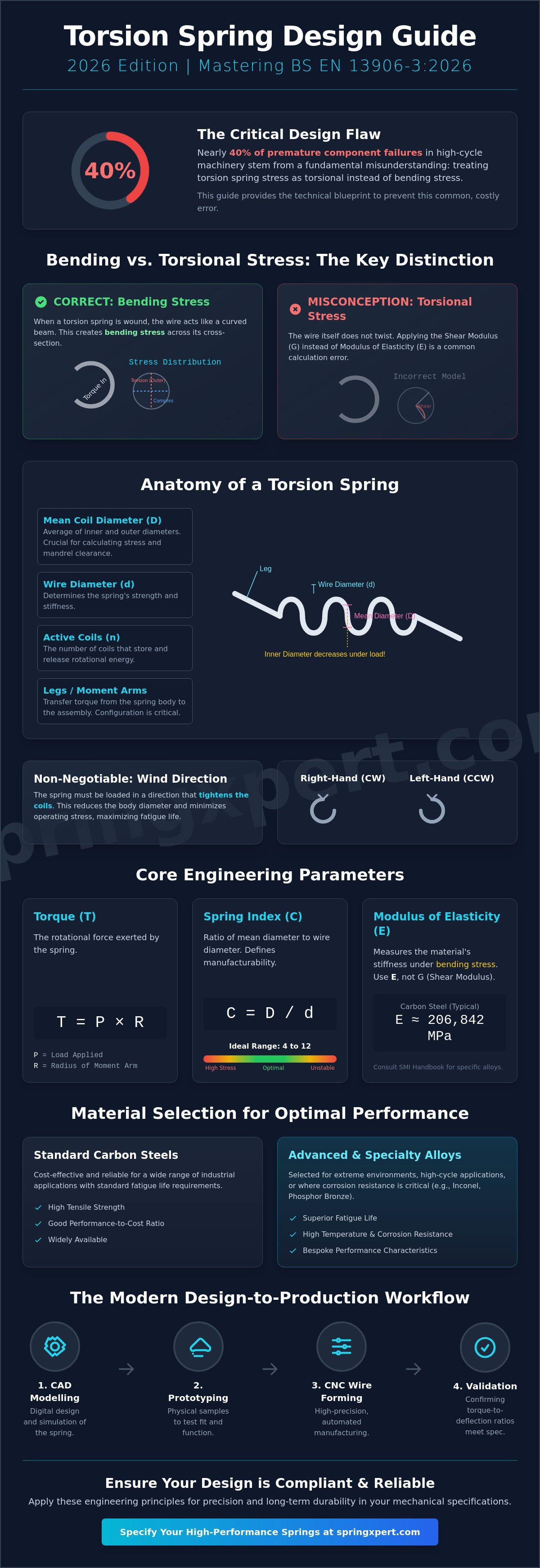 Torsion spring design guide 2026