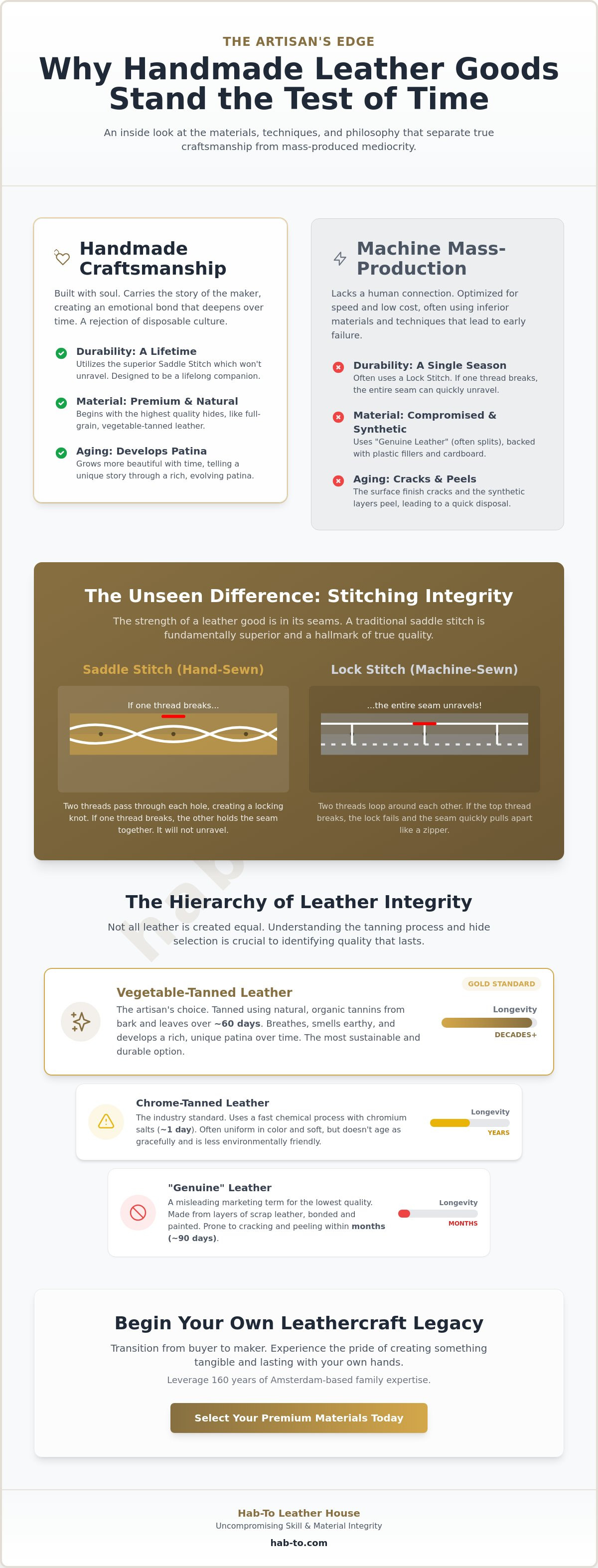 Feeling proud of handmade leather goods