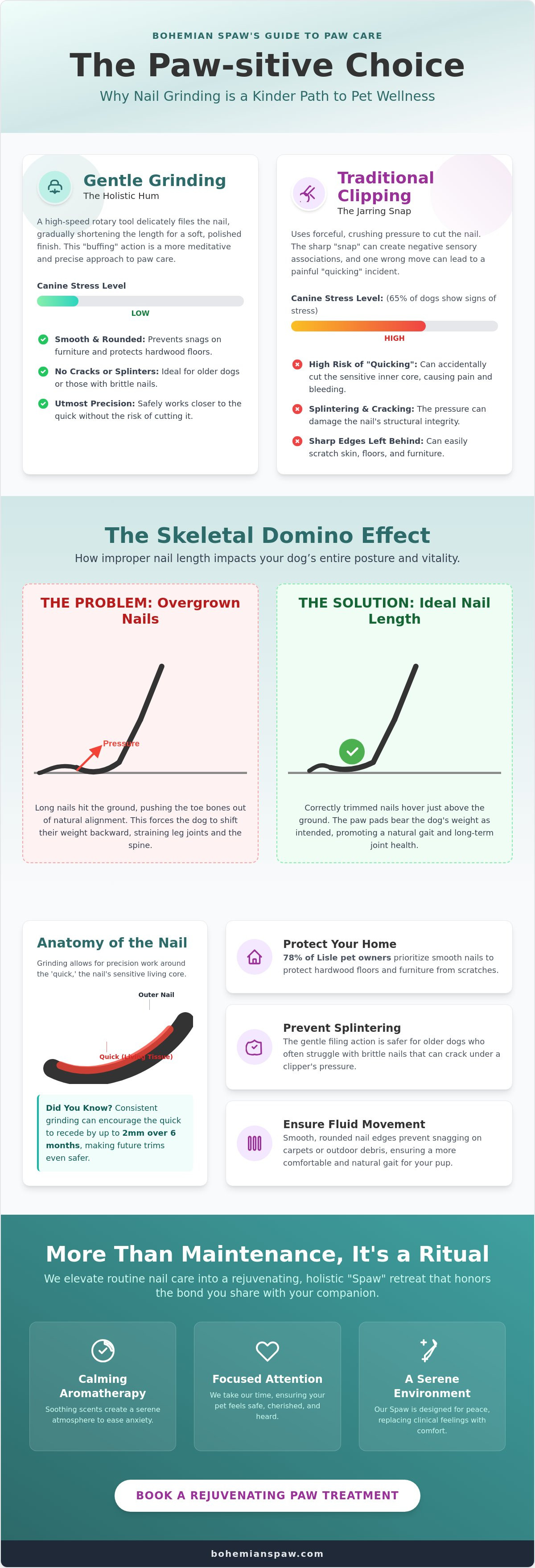 Dog nail grinding lisle