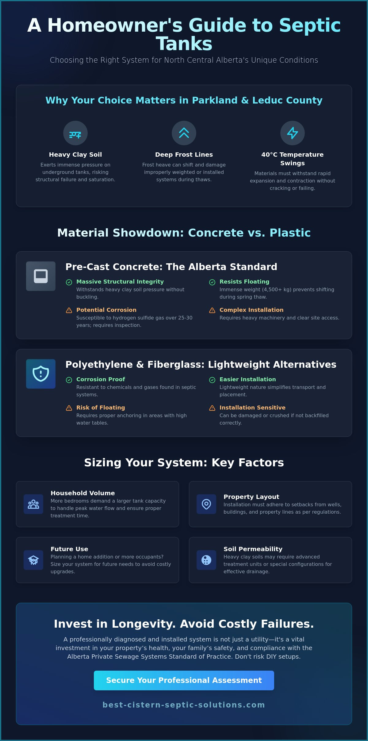 Septic tank types