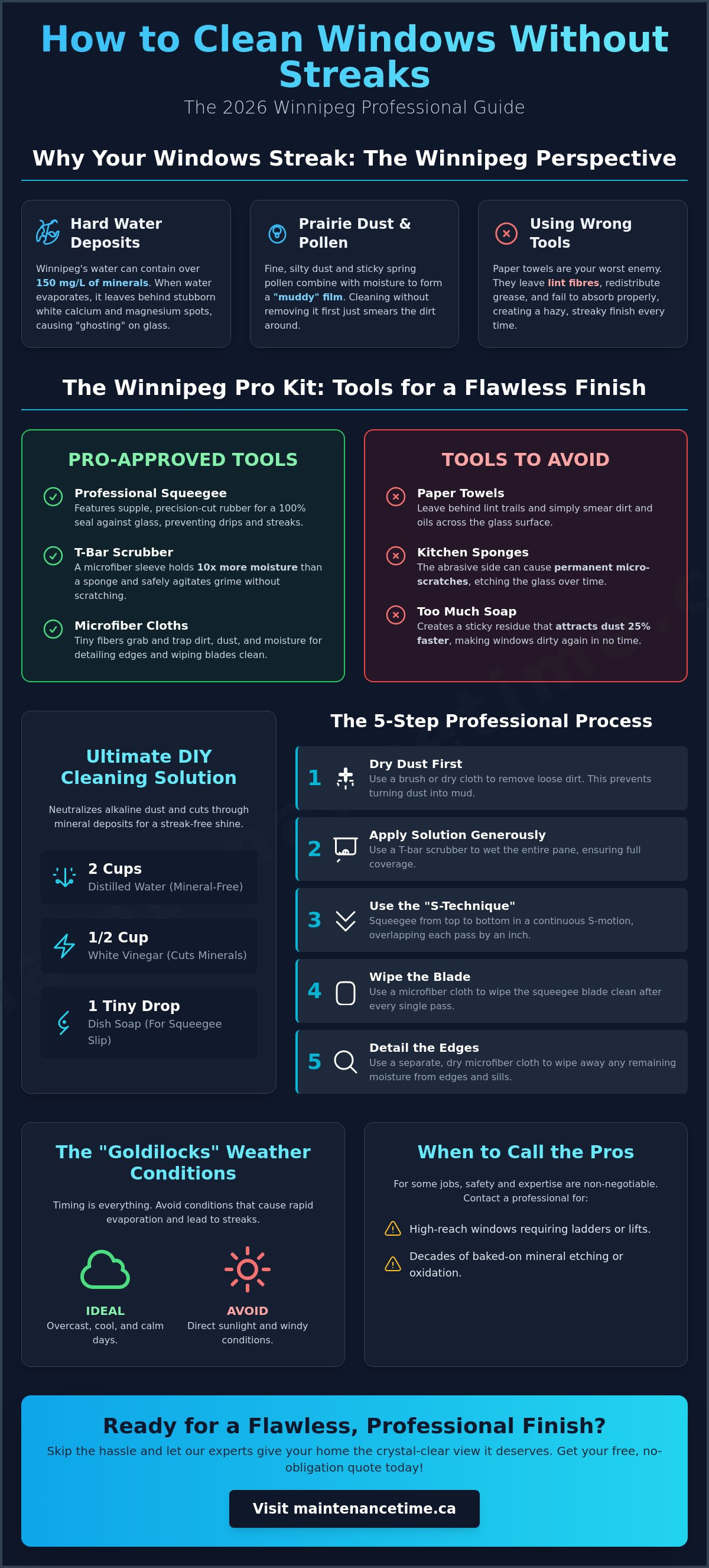How to clean windows without streaks