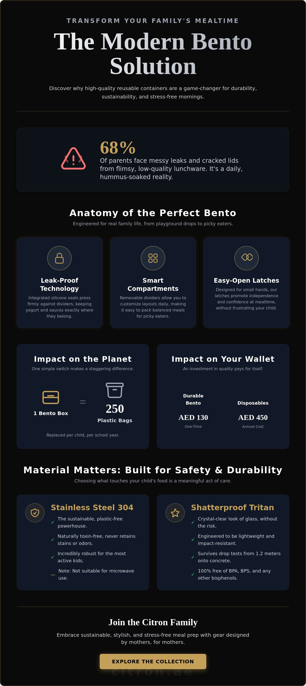 Reusable bento containers