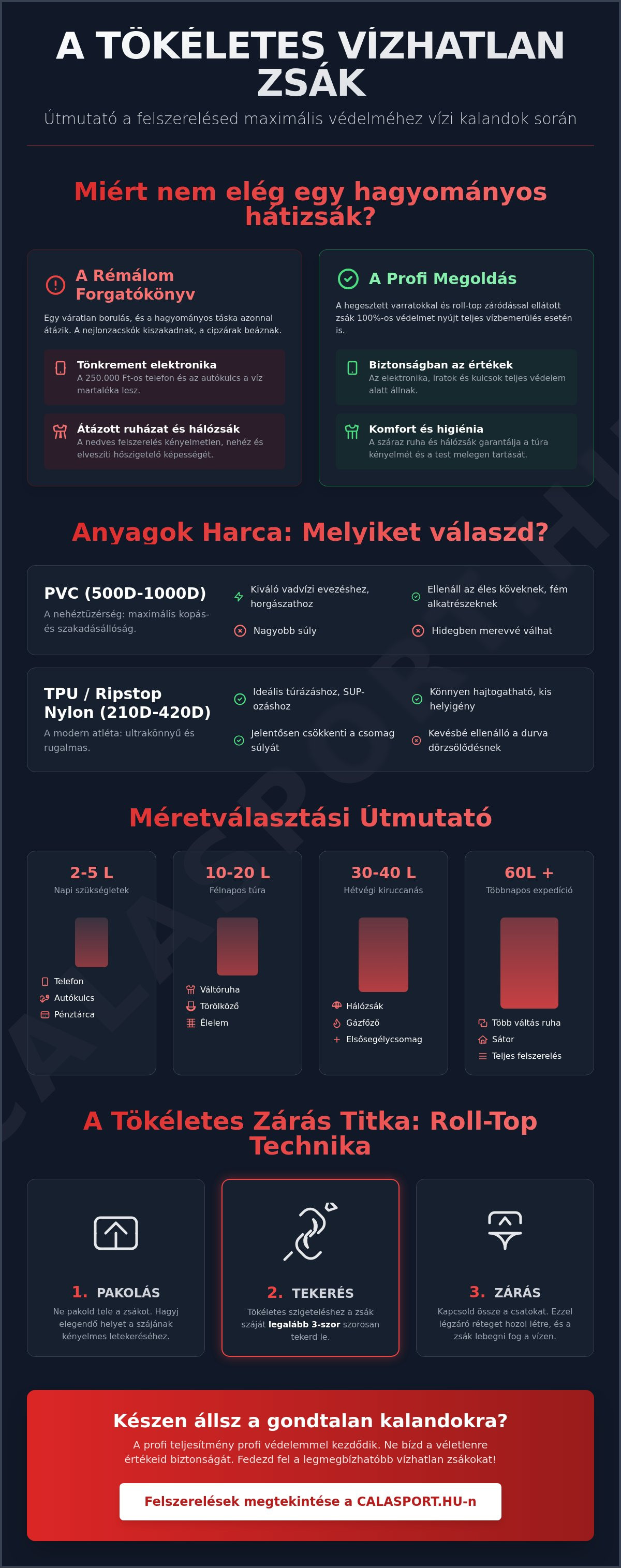 Vízhatlan zsákok