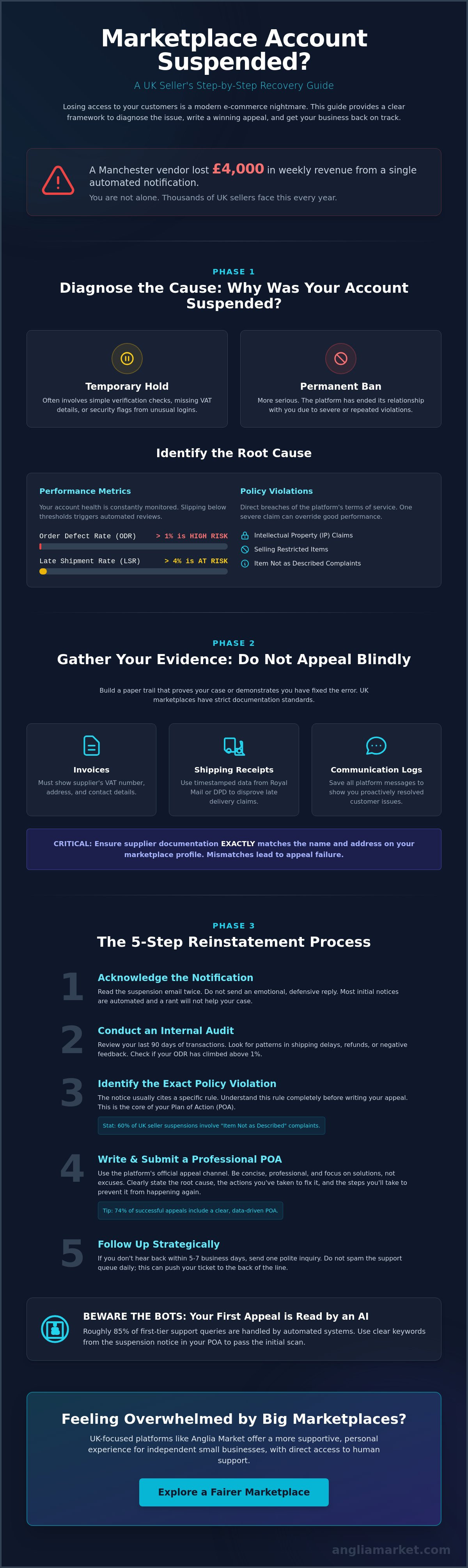What to do if your marketplace account is suspended
