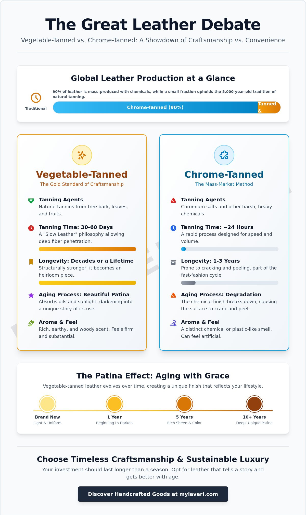 What is vegetable-tanned leather