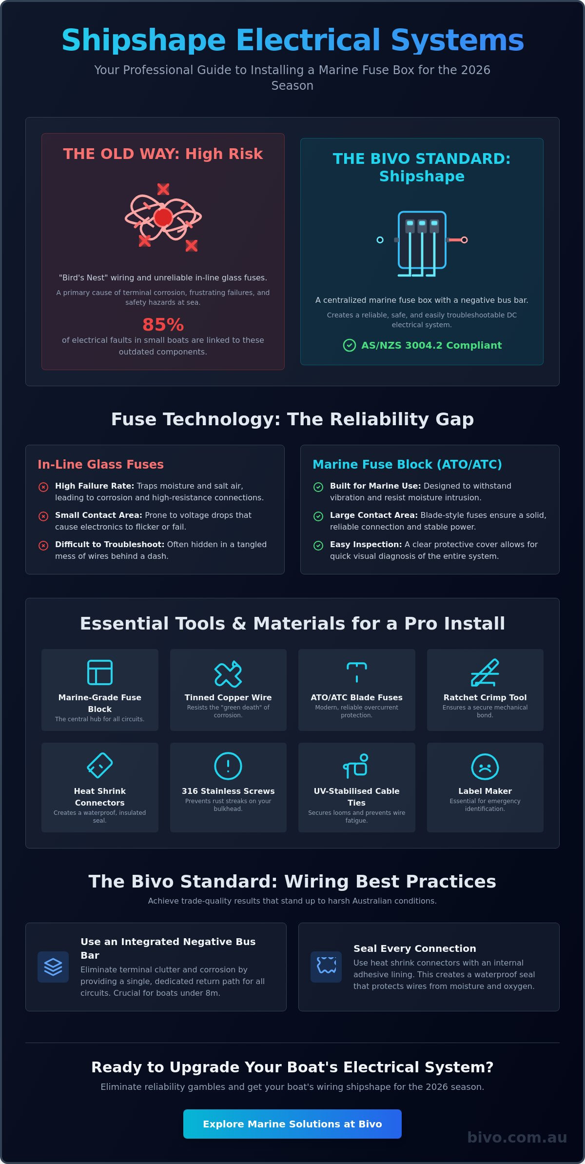 How to install a marine fuse box