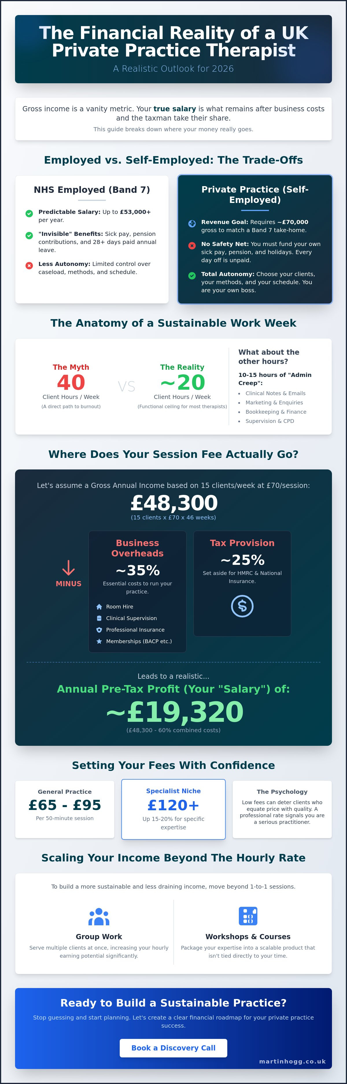 Private practice therapist salary uk
