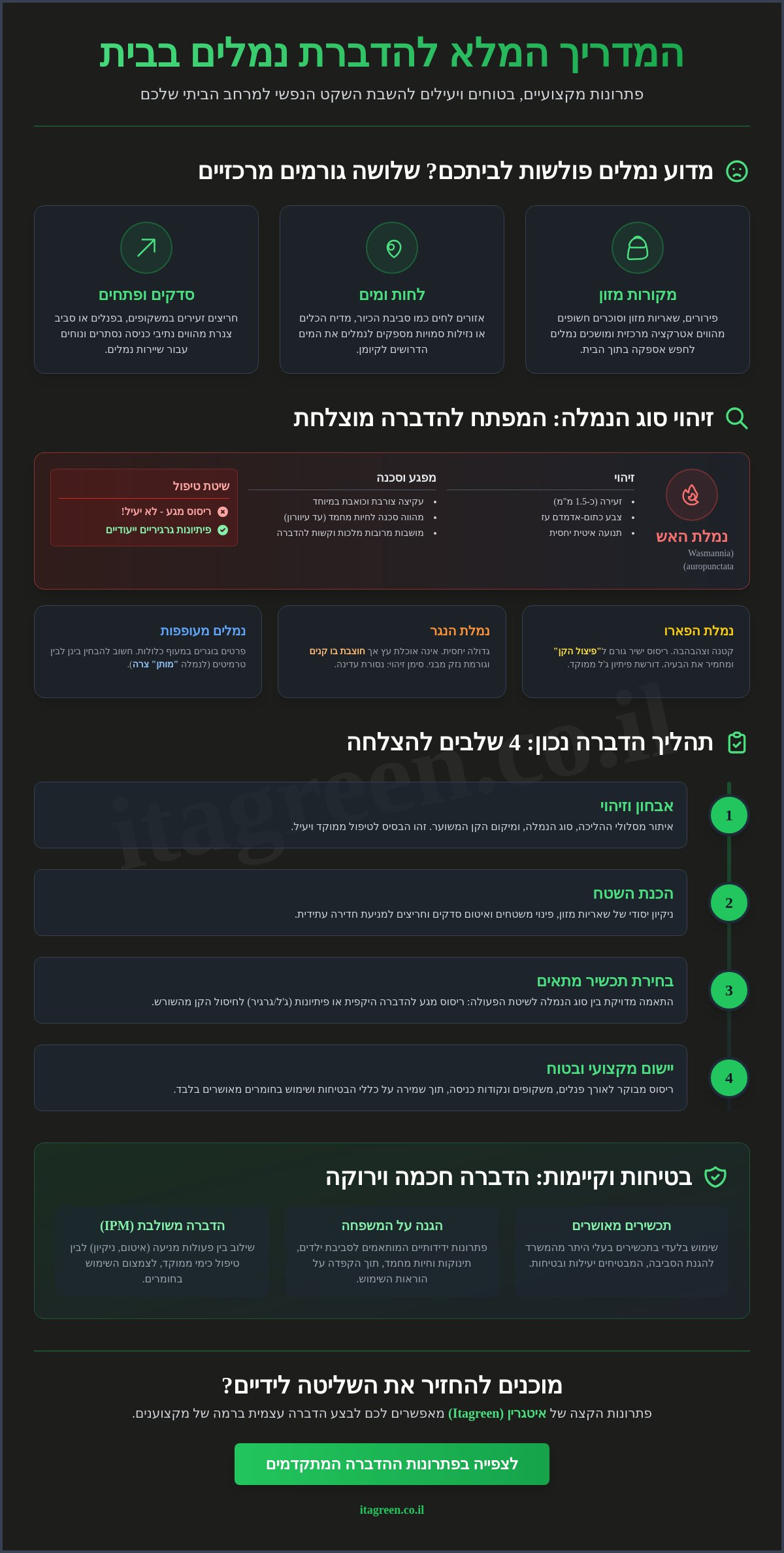 ריסוס נגד נמלים בבית