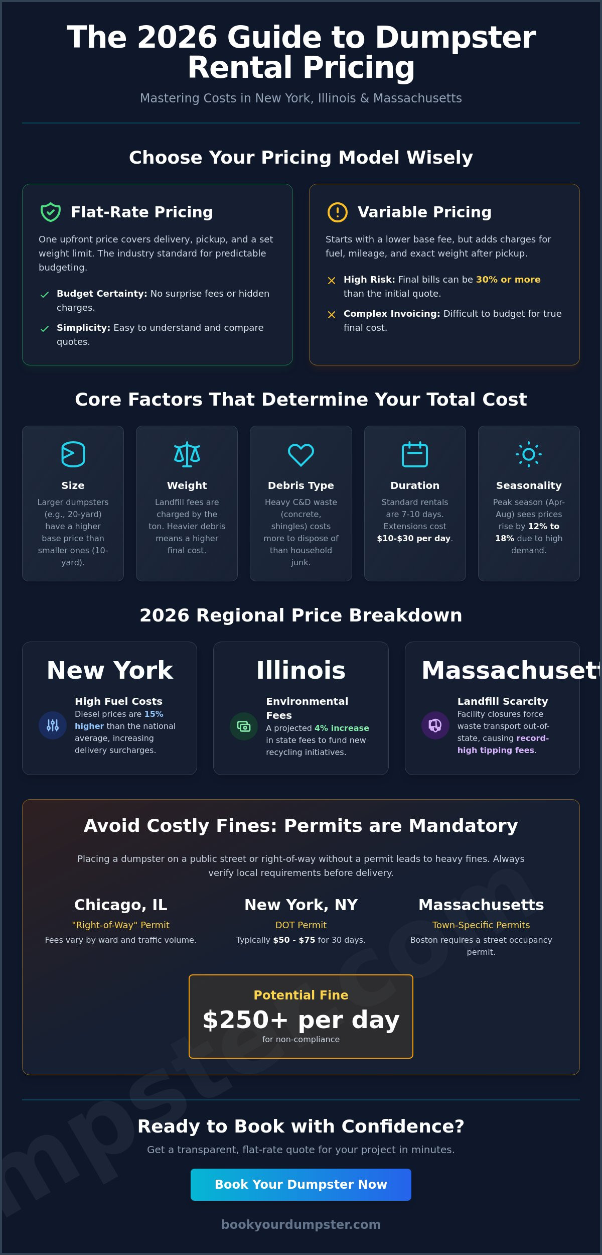 Dumpster rental prices
