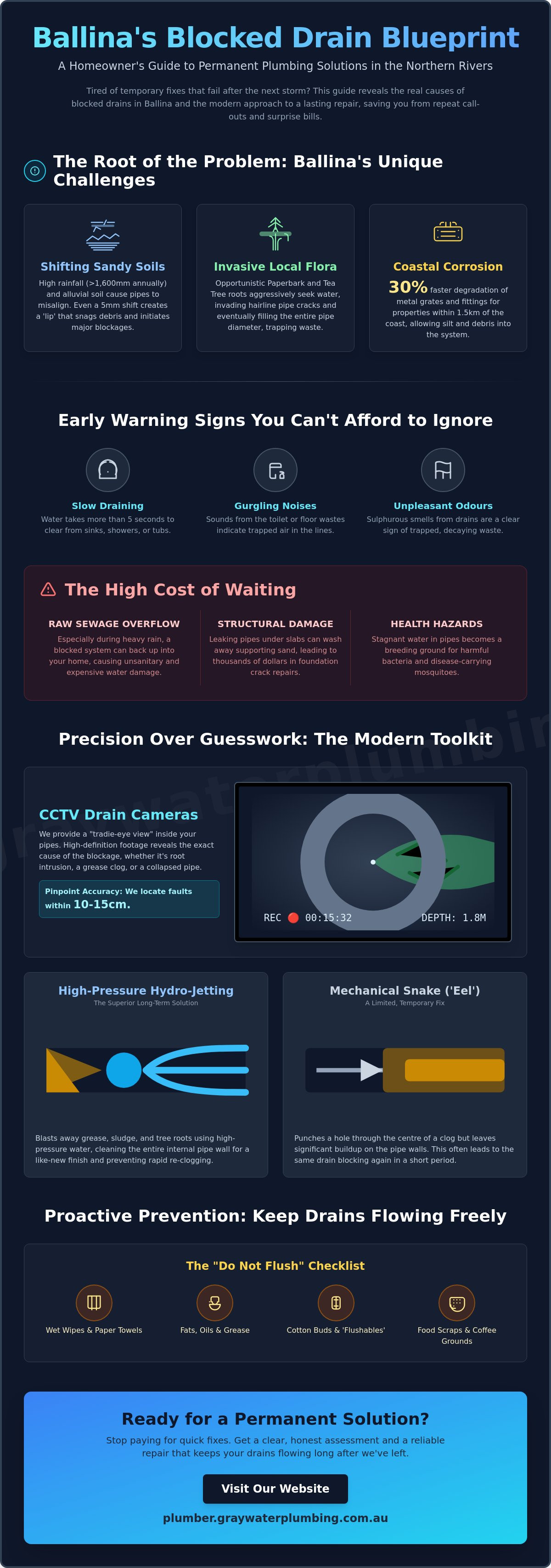 Blocked drains ballina