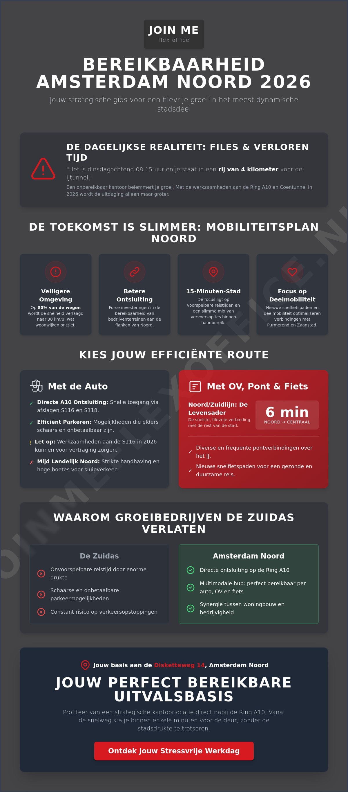 Bereikbaarheid amsterdam noord