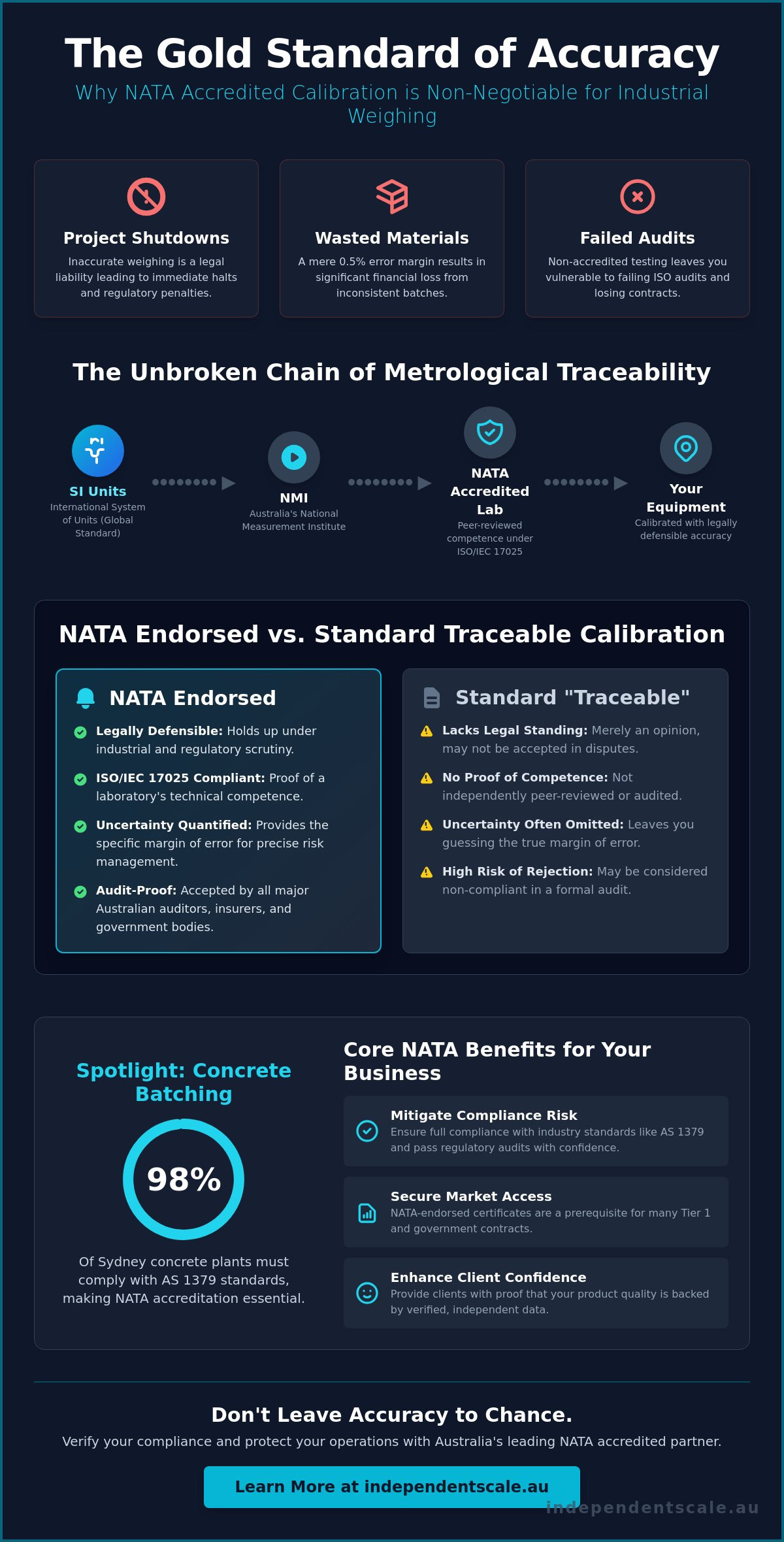 Benefits of NATA accredited calibration