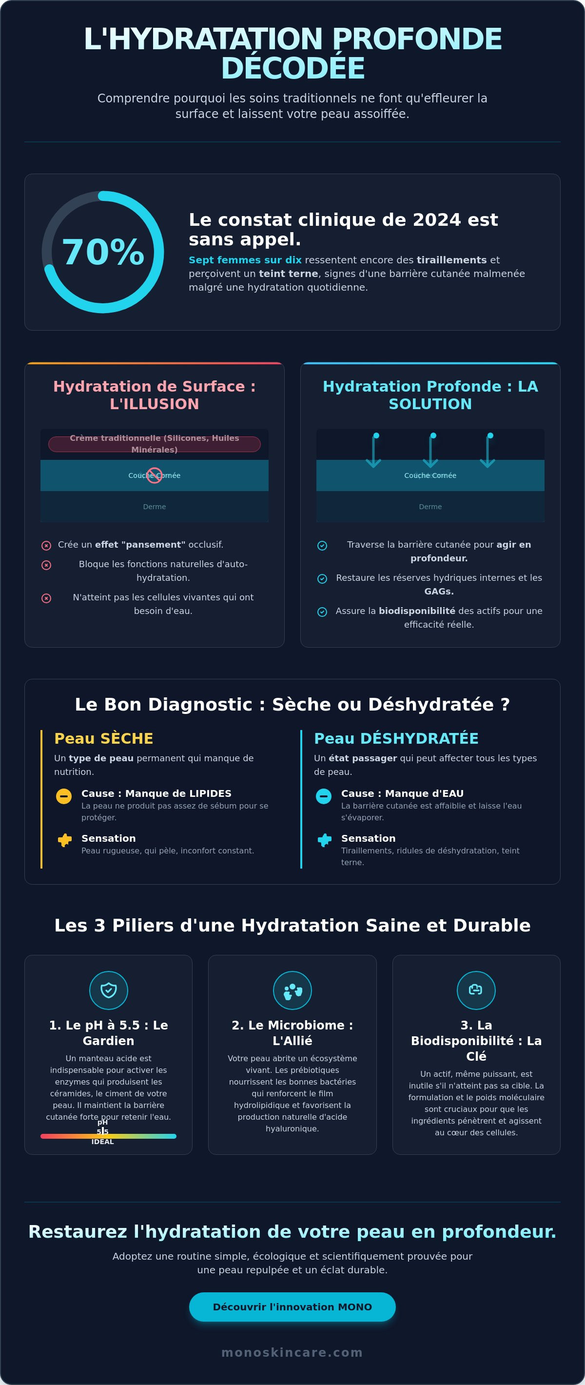 Soin hydratant visage profond