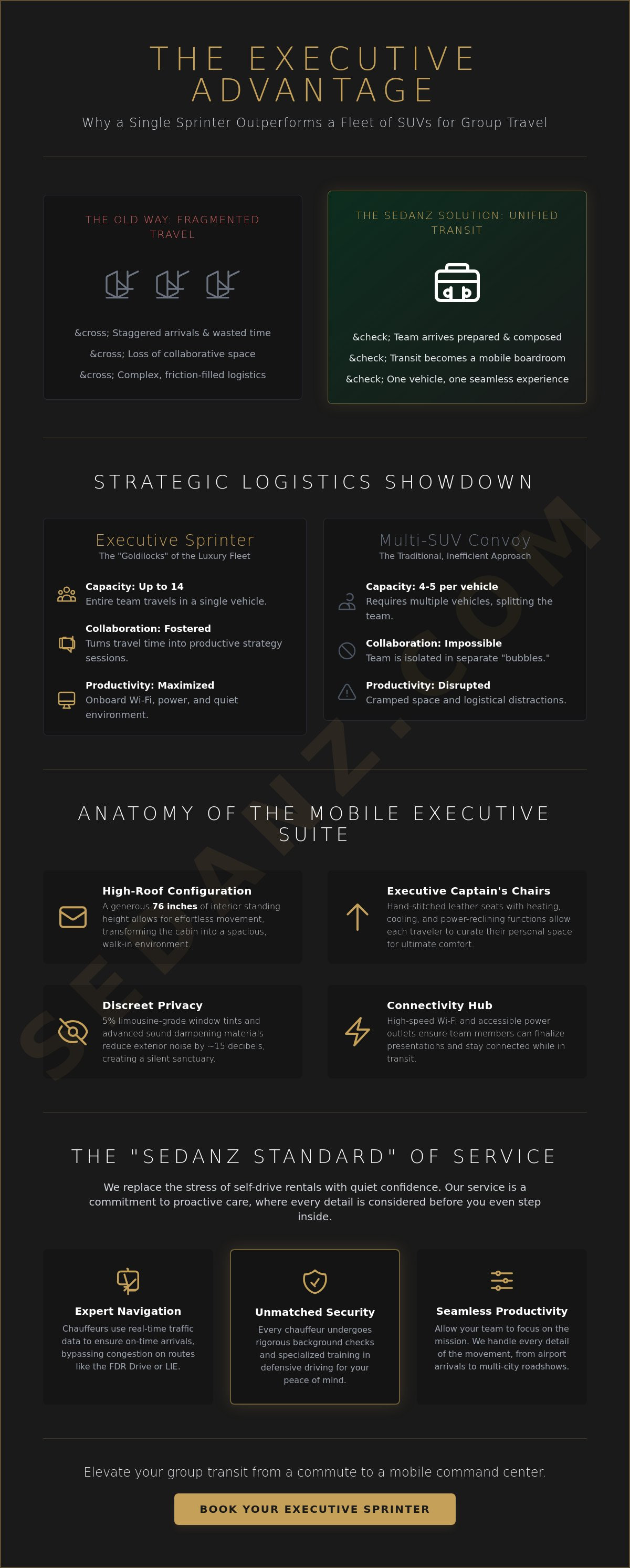 Mercedes sprinter van service