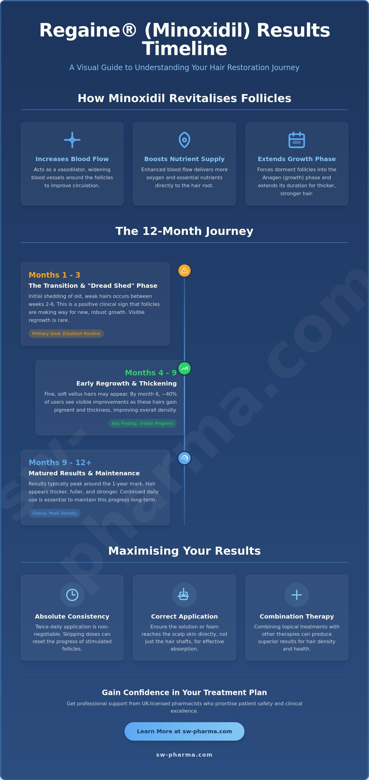 Regaine for men results timeline