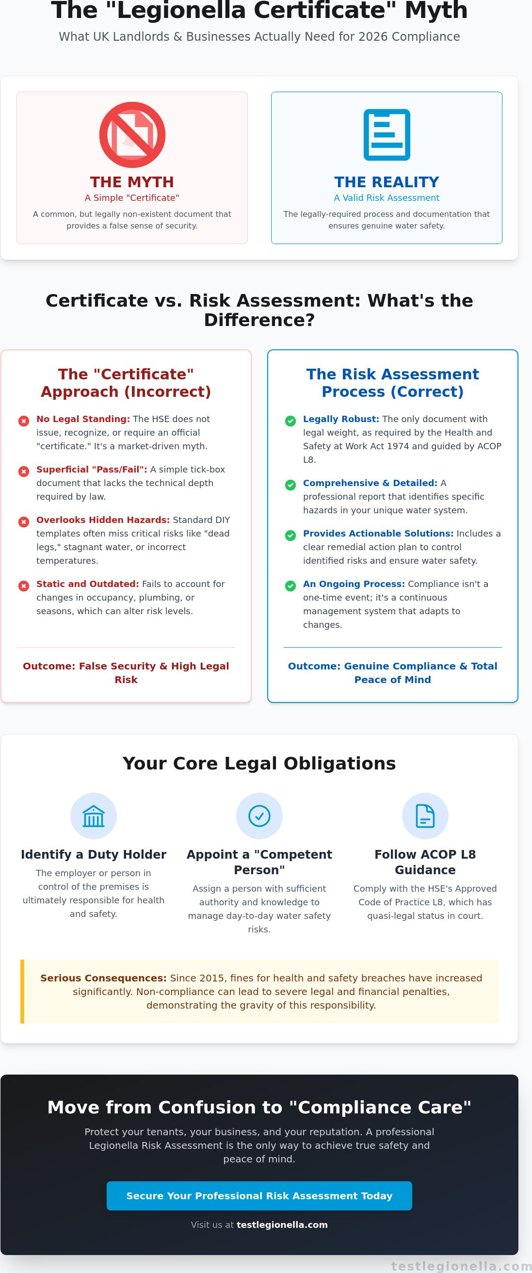 Legionella certificate