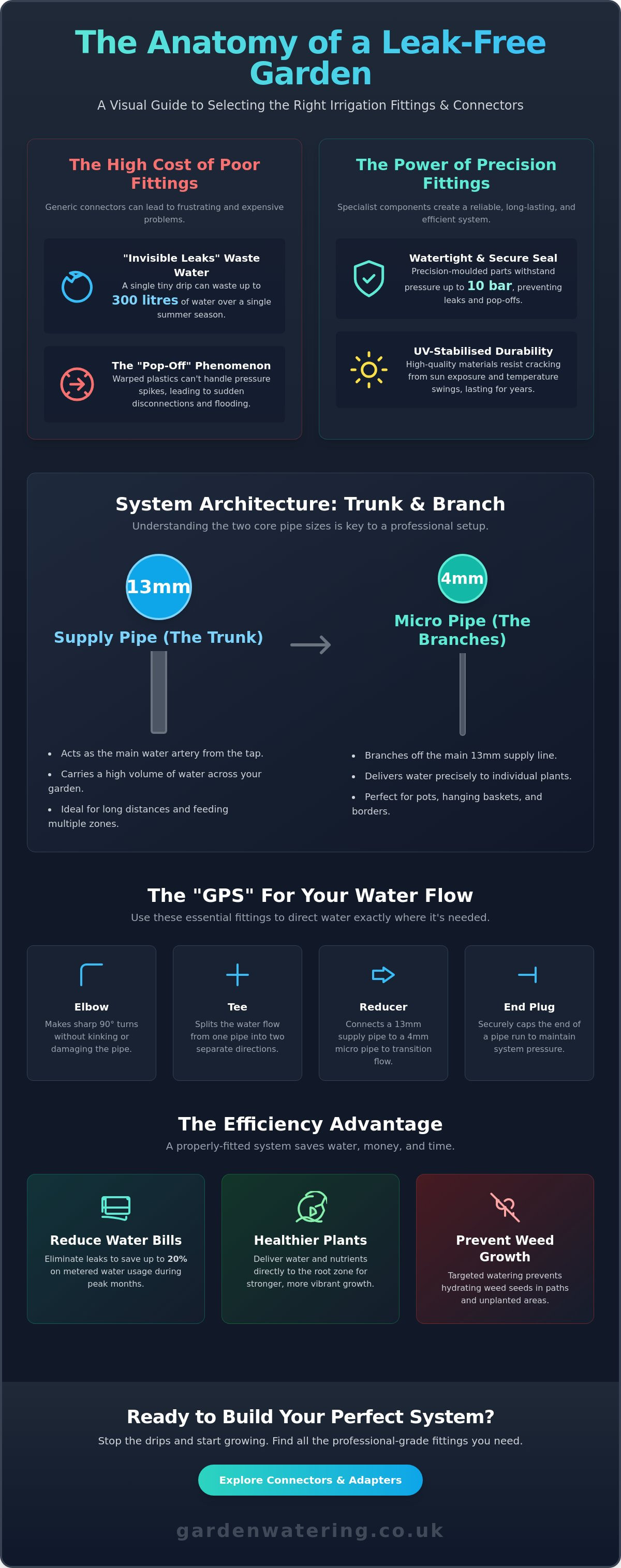 Irrigation fittings & adapters | connectors for efficient watering