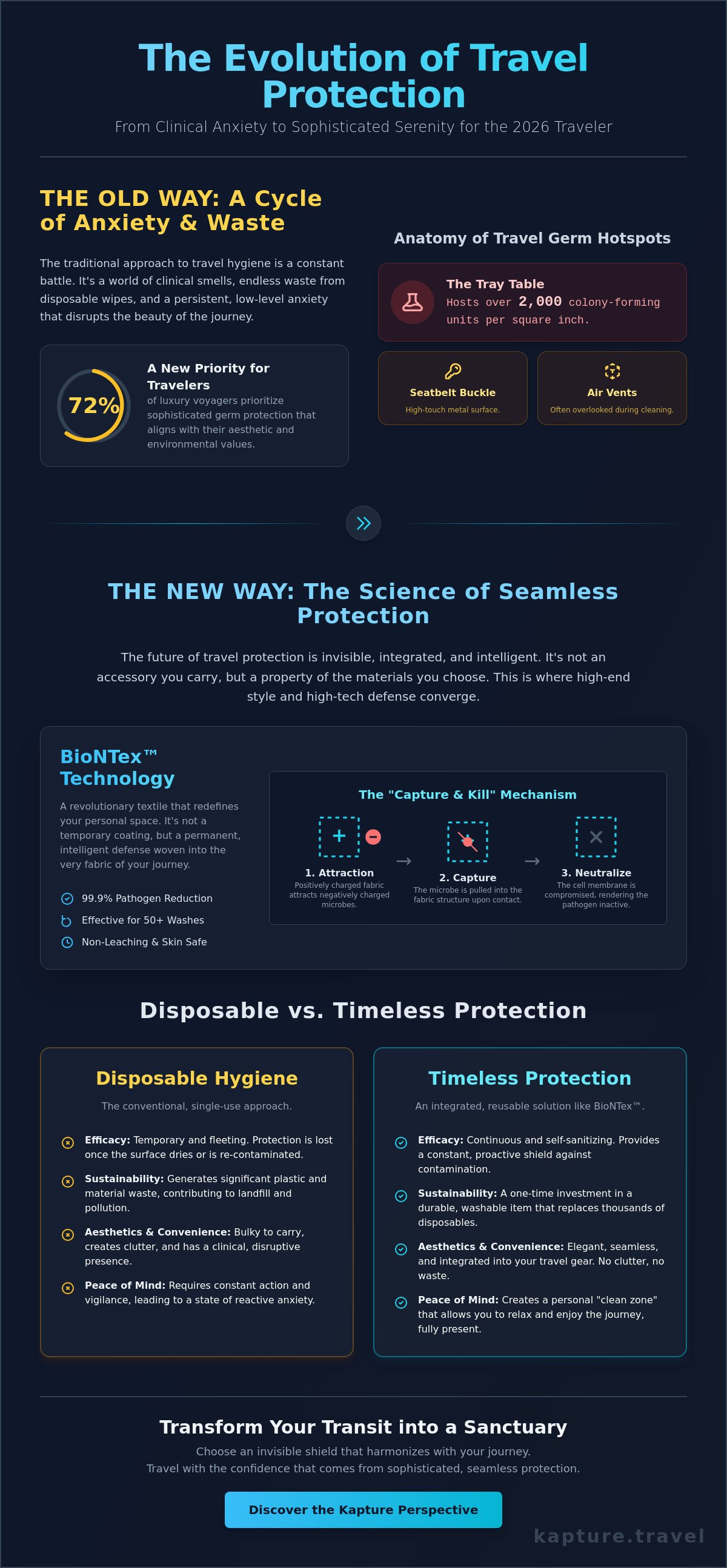 Germ protection for travelers