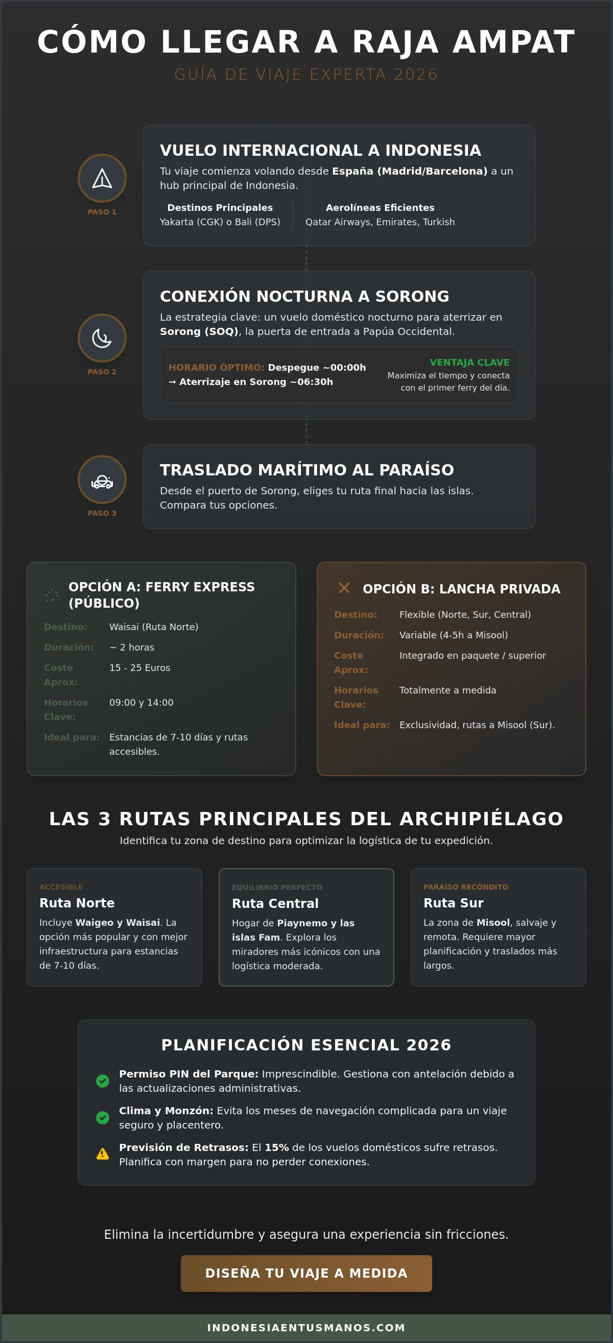 Como llegar a raja ampat