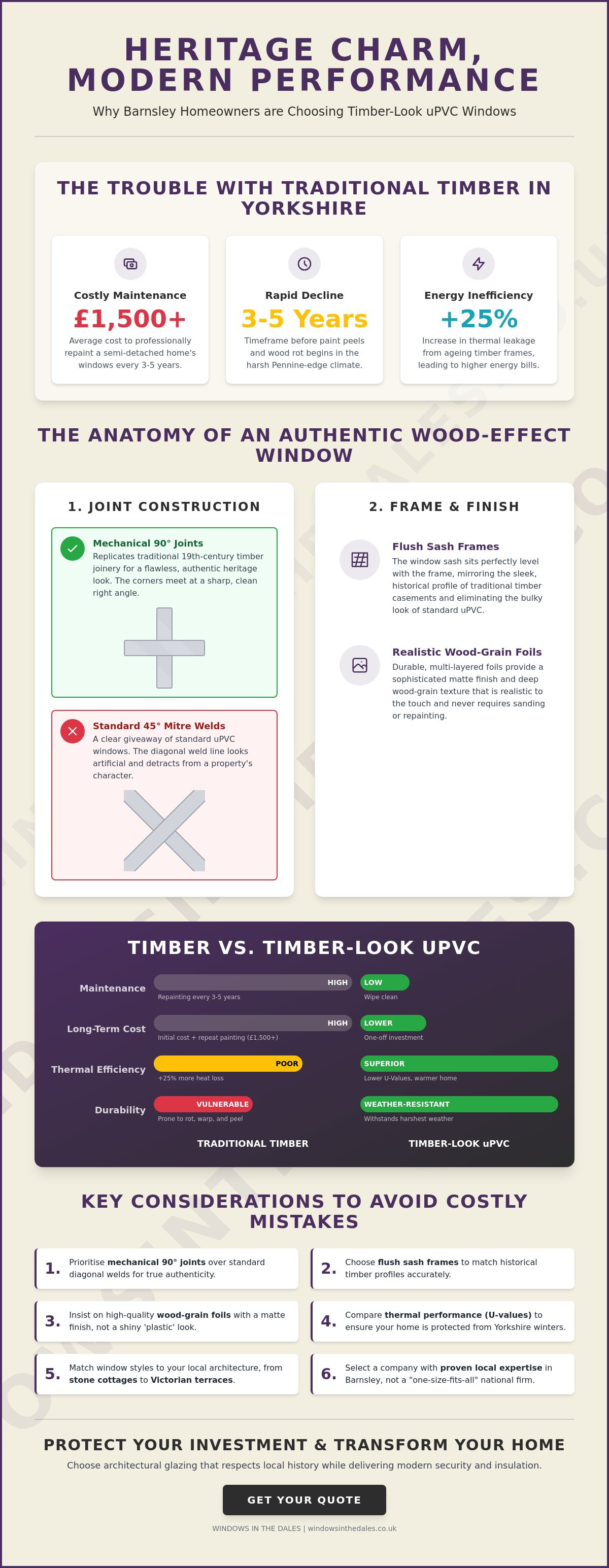 Timber look upvc windows in Barnsley
