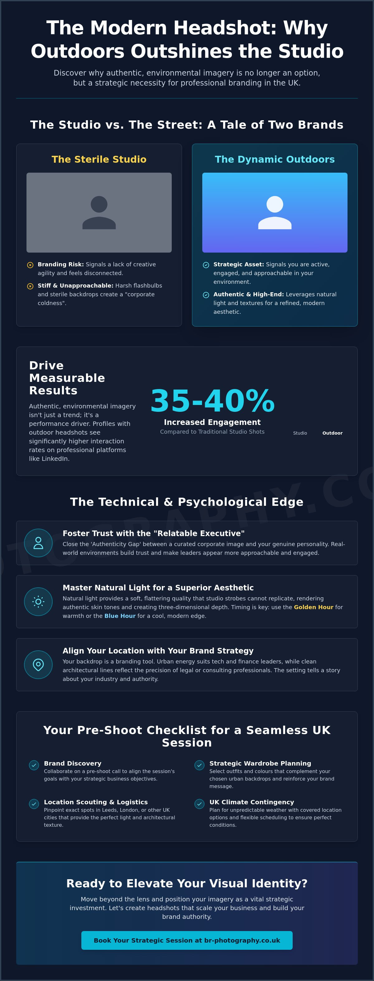 Outdoor professional headshots