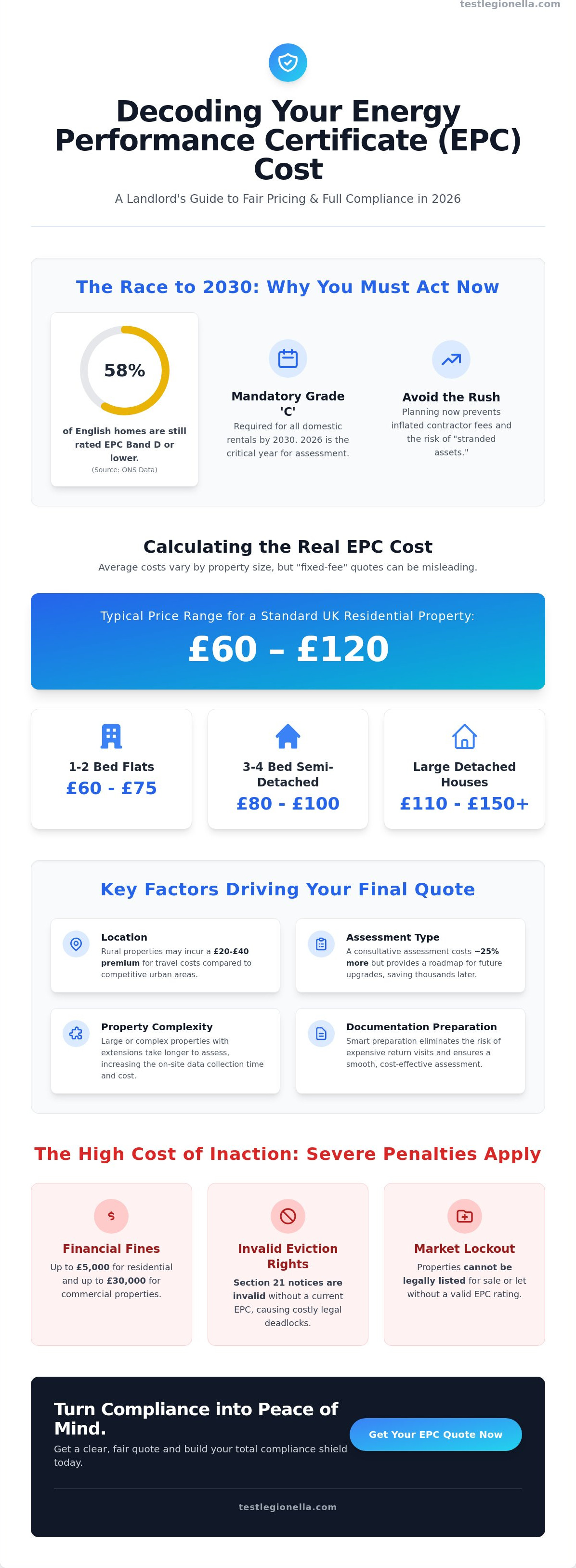 Energy performance certificate cost