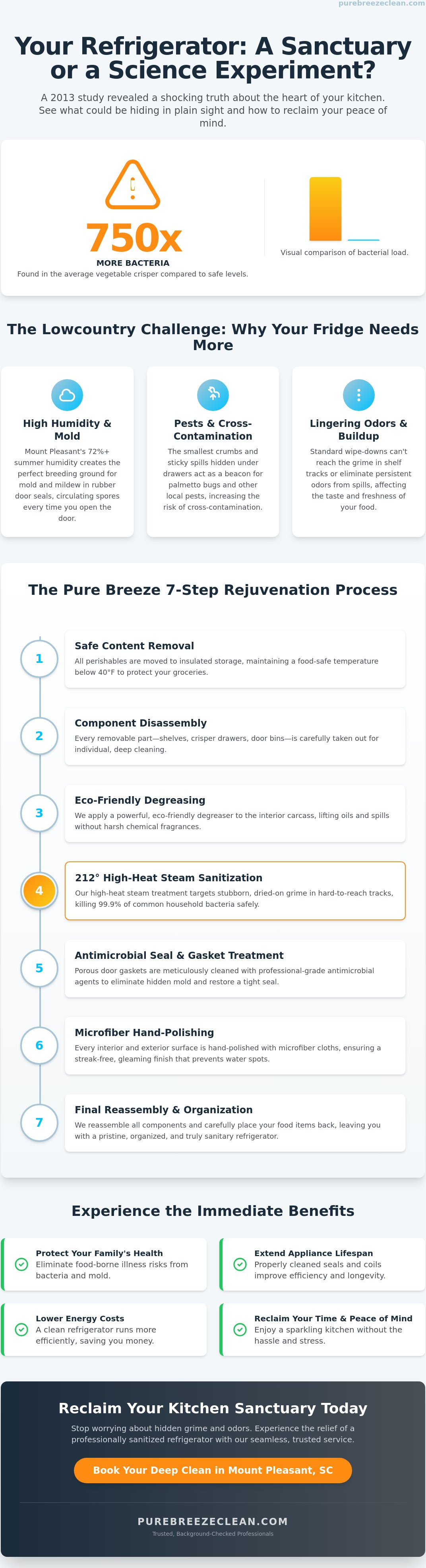 Refrigerator deep cleaning Mount Pleasant SC