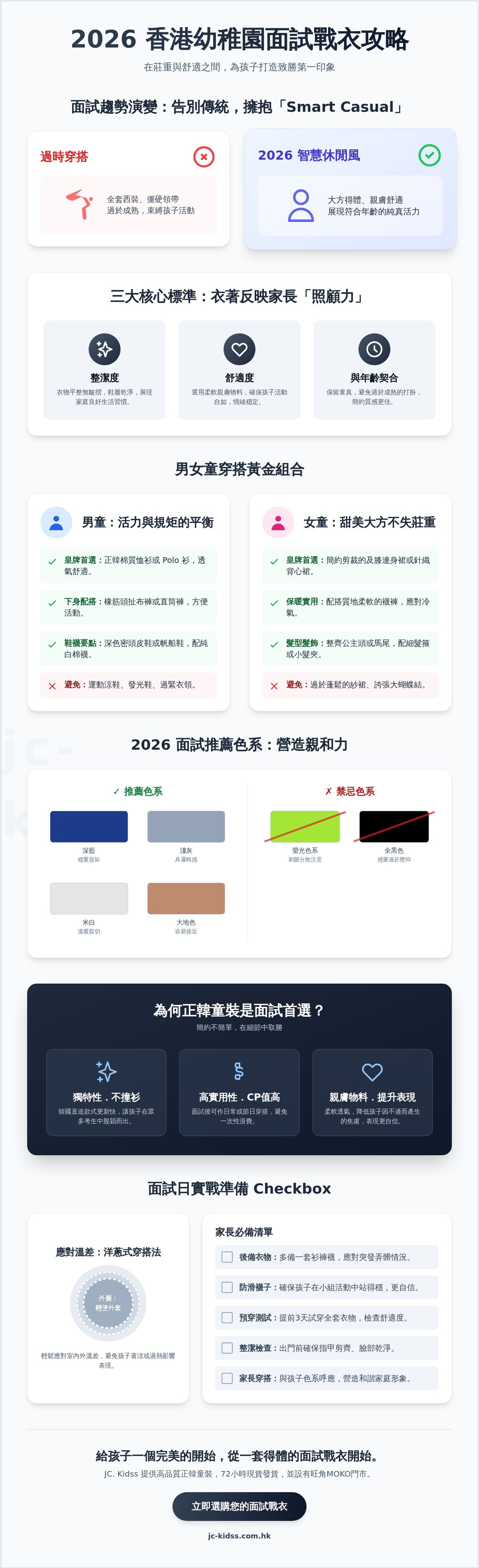 香港幼稚園面試服裝