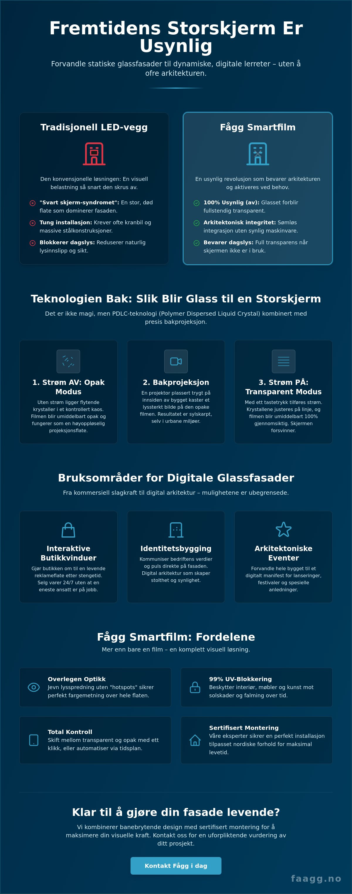 Storskjerm utendørs
