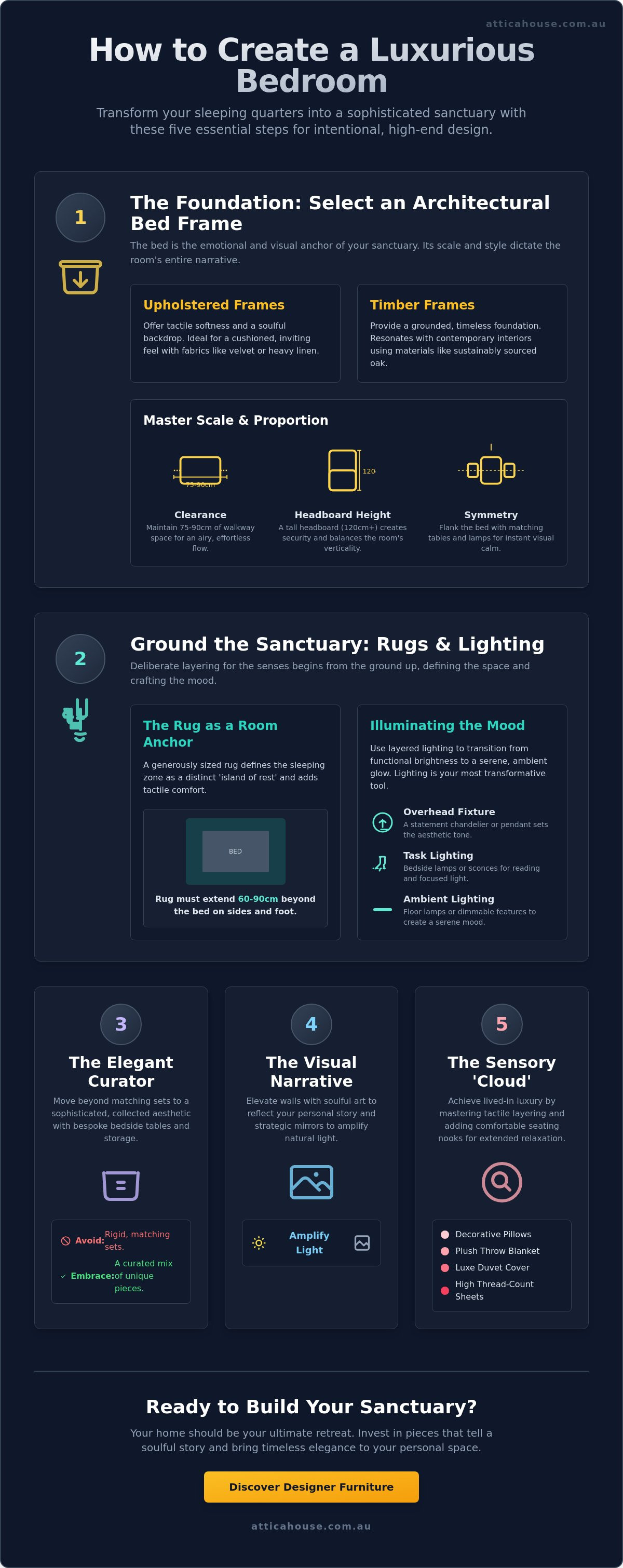 How to create a luxurious bedroom