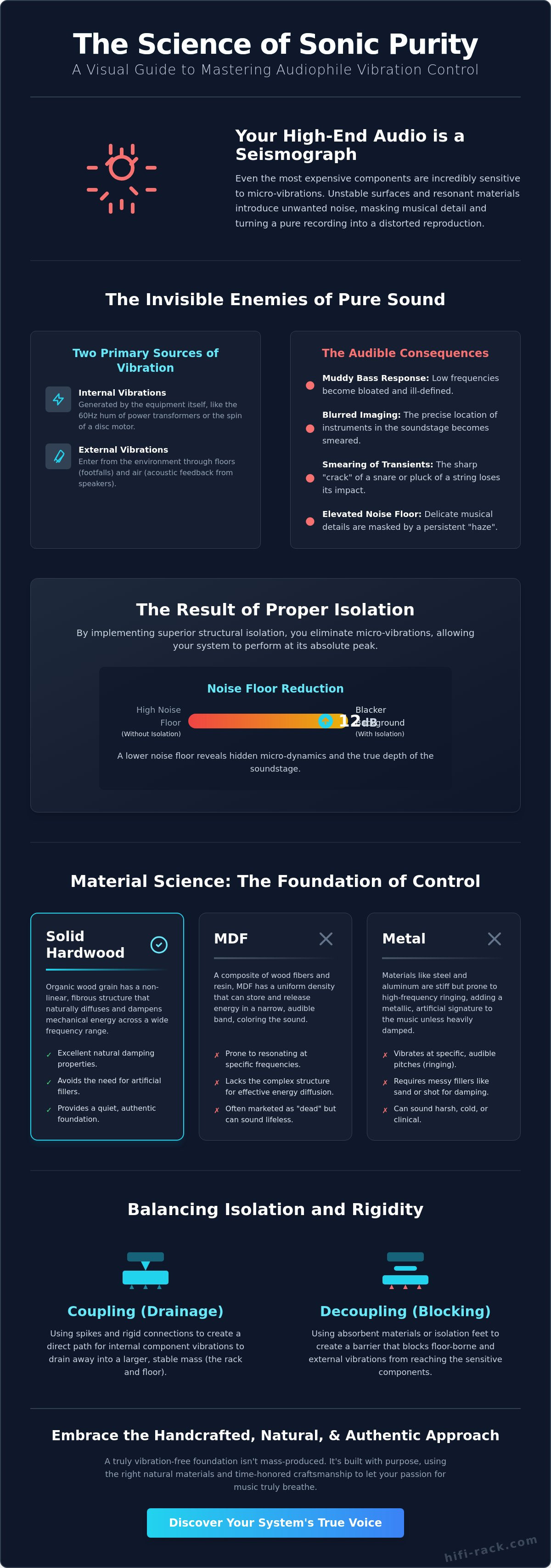 Audiophile vibration control solutions