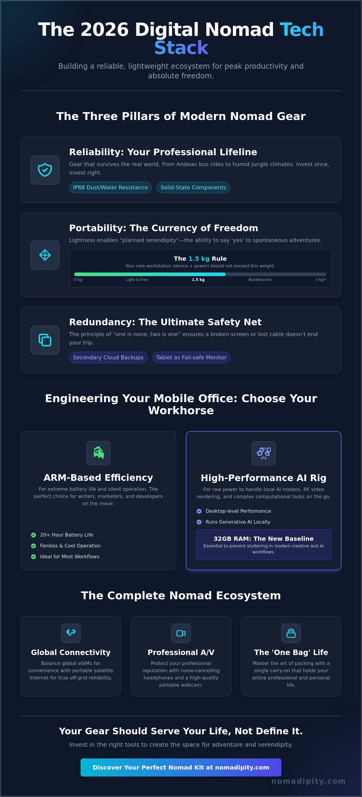 Digital nomad tech gear