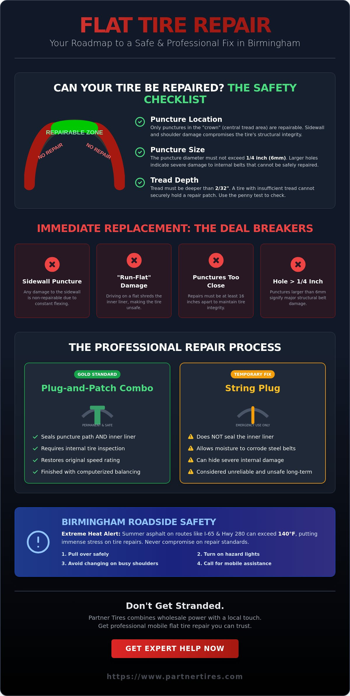 Flat tire repair