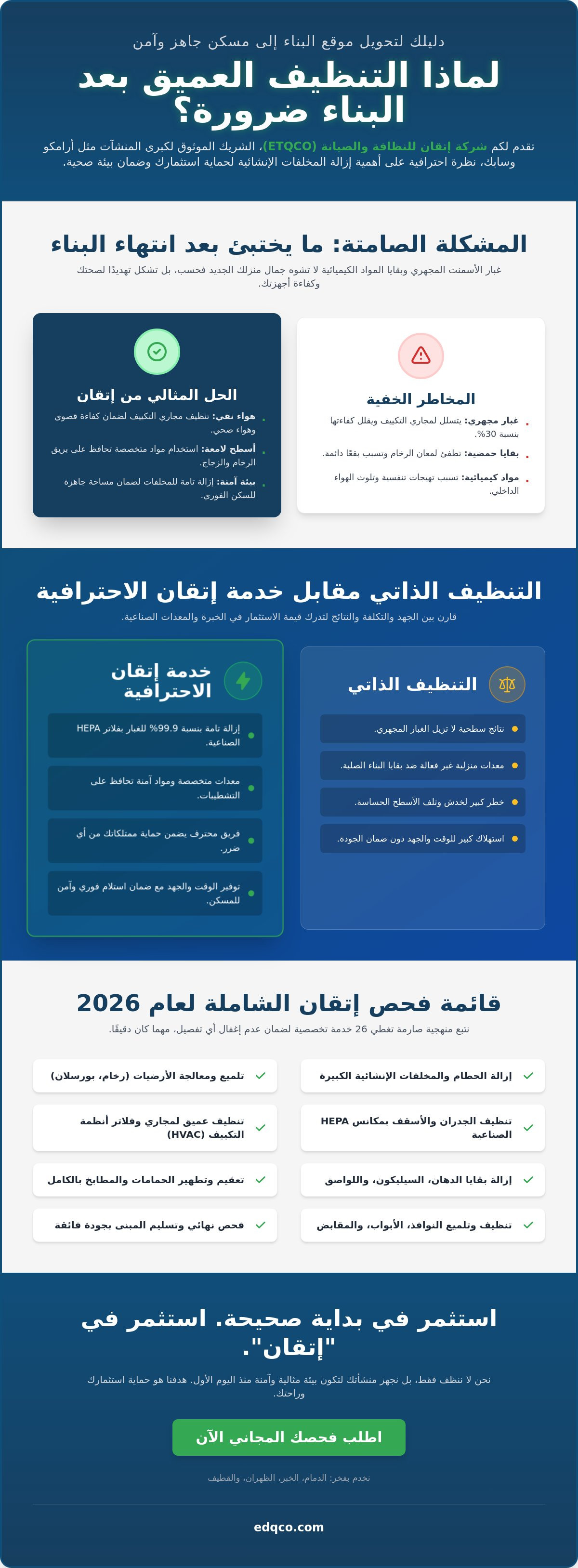شركة تنظيف عميق بعد البناء بالدمام