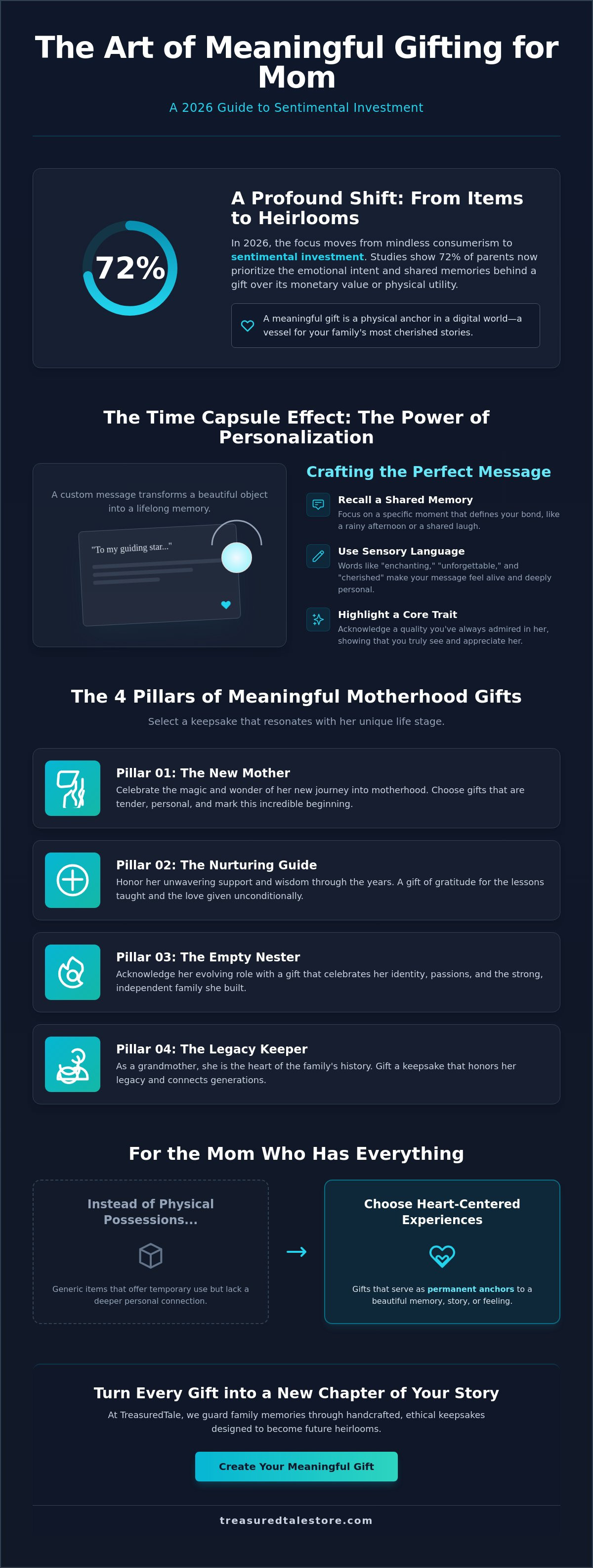 Meaningful gifts for mom