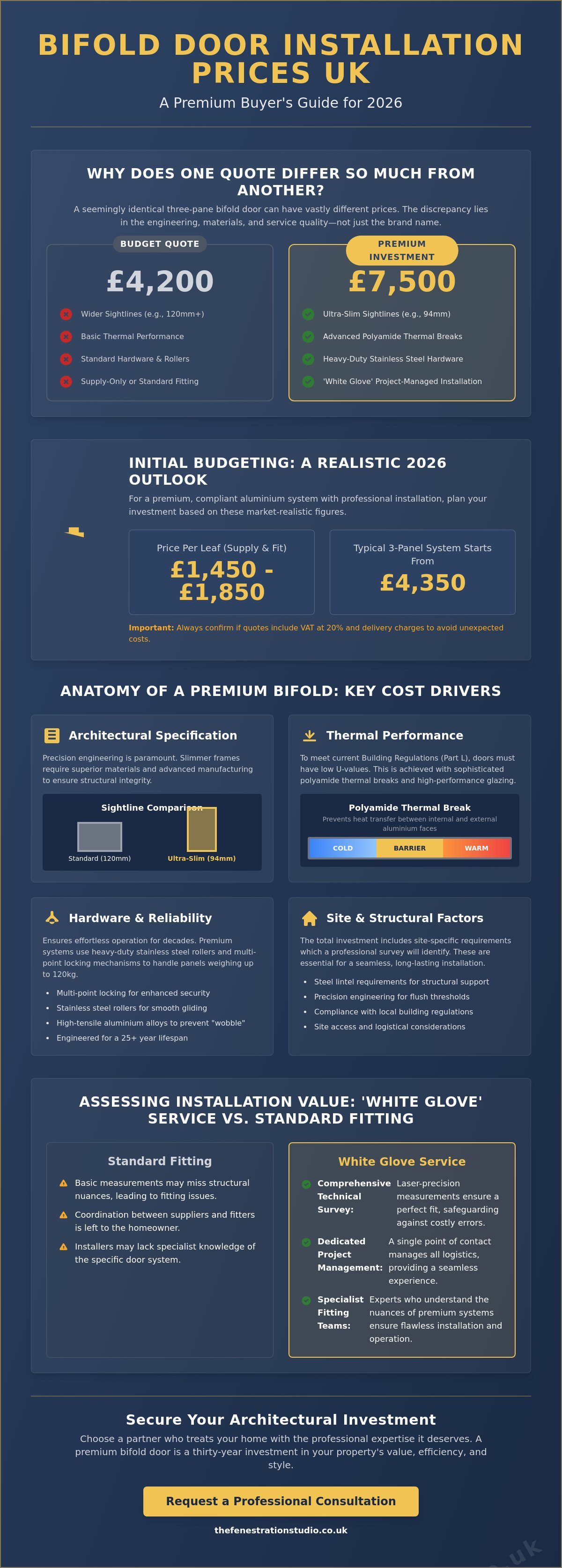 Bifold door installation prices UK