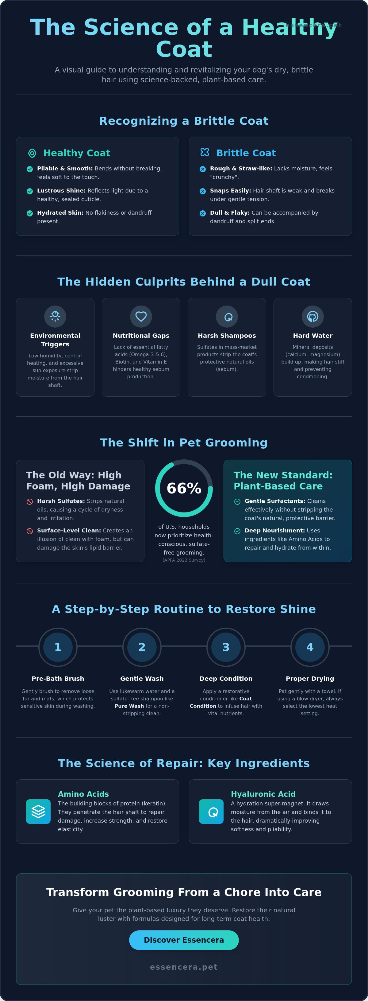 What to do for a dog with dry brittle hair