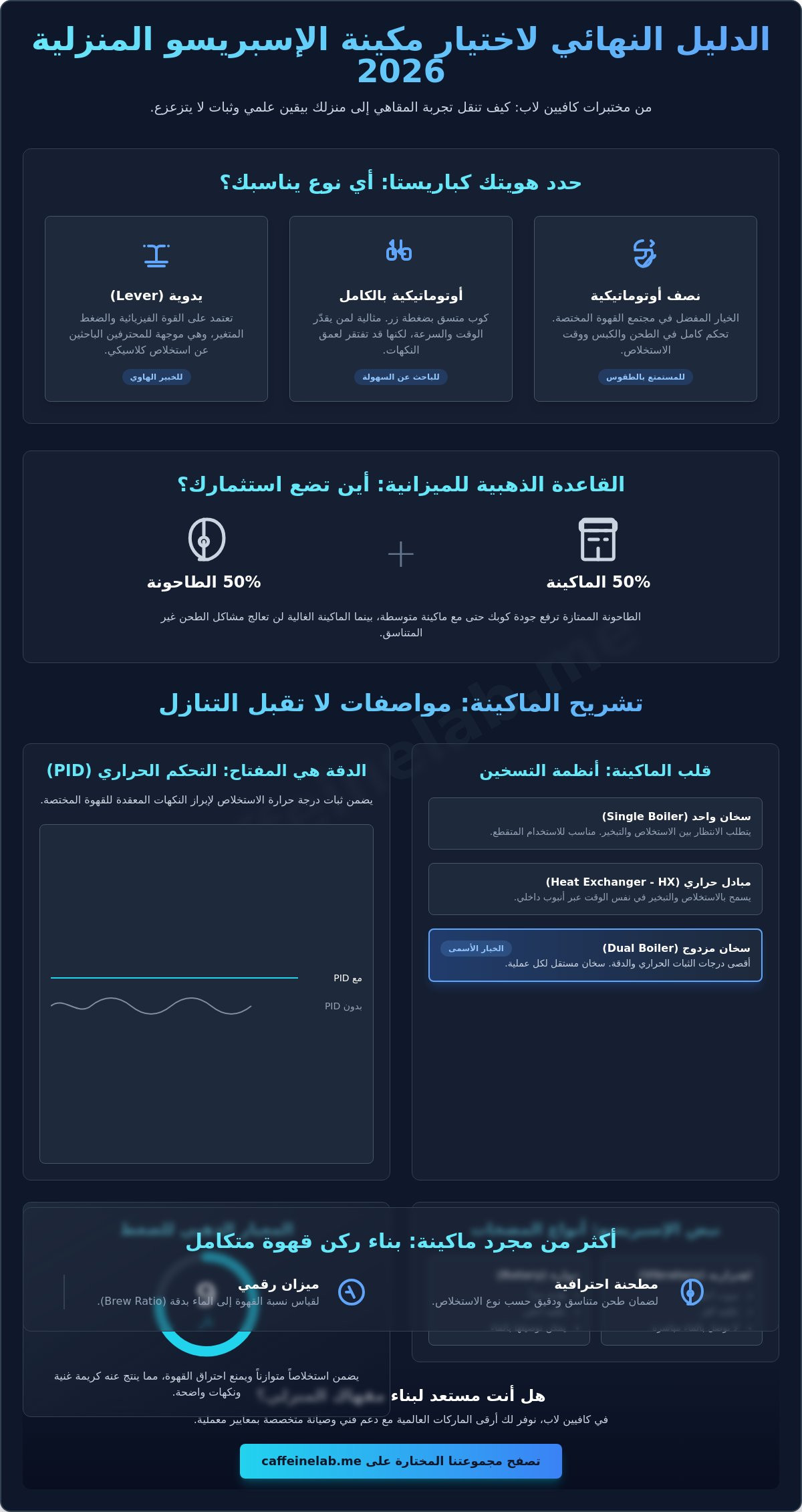 افضل مكينة اسبريسو للمنزل 2026