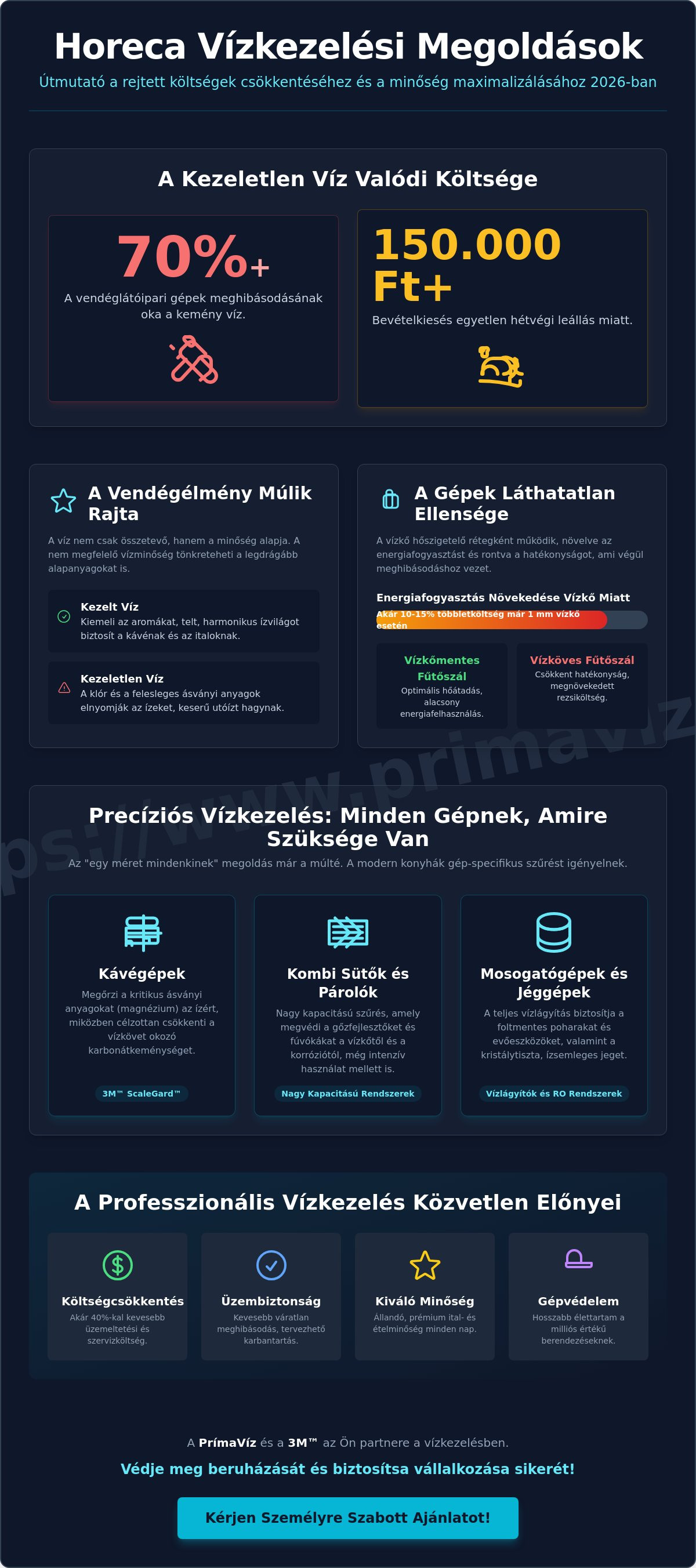 Horeca vízkezelési megoldások