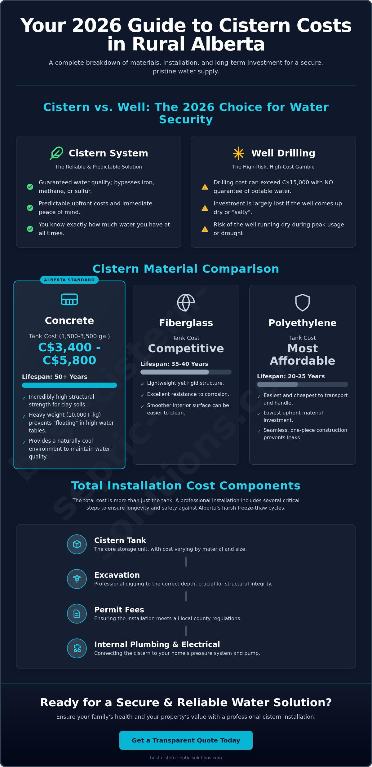Cistern cost alberta