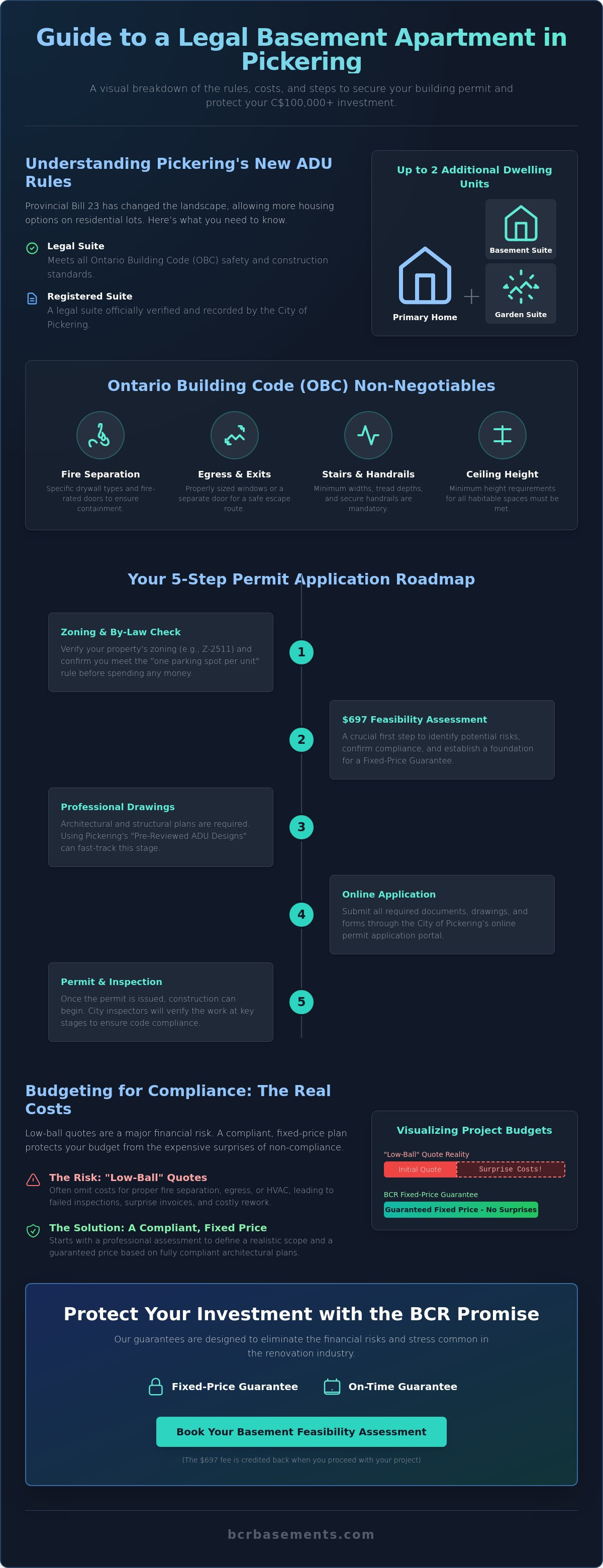 How to get a basement apartment permit in Pickering