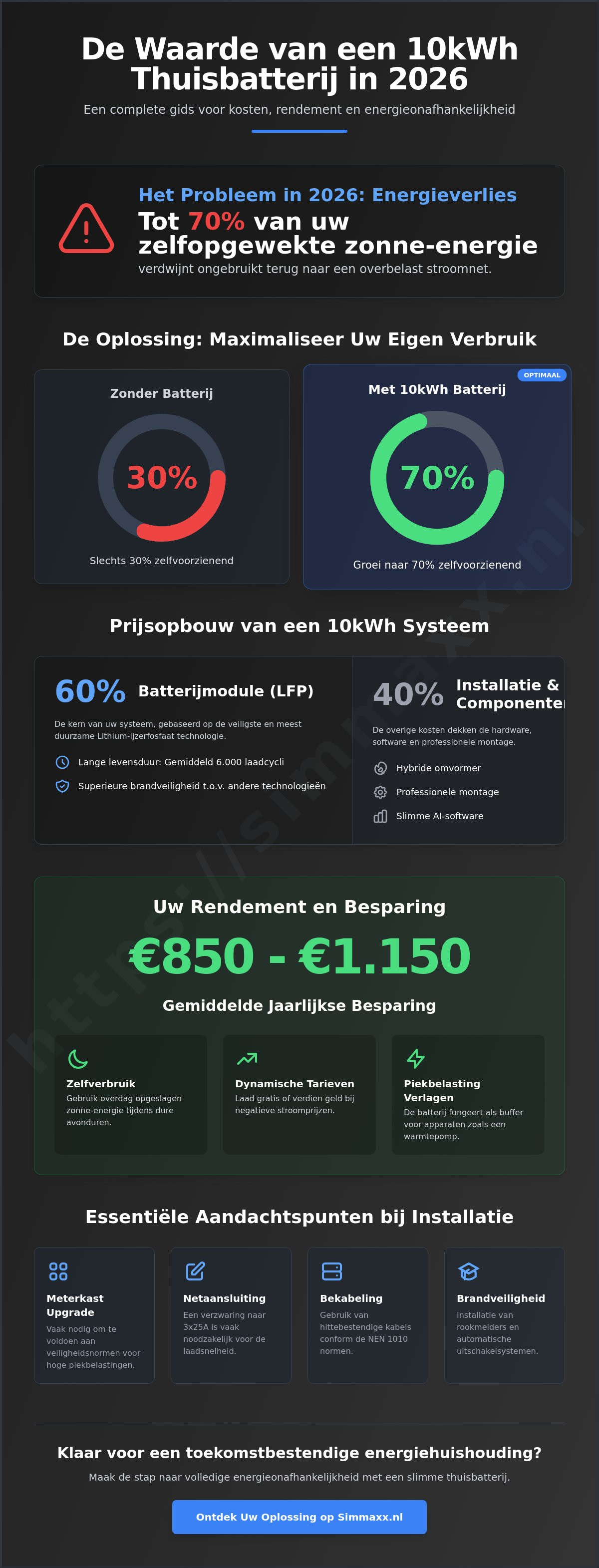 Wat kost een thuisbatterij 10kw