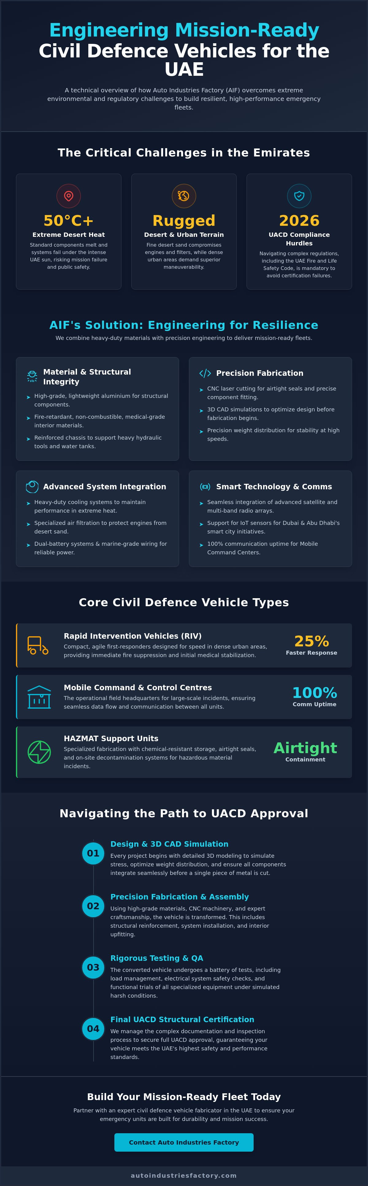 Civil defence vehicle fabricator UAE