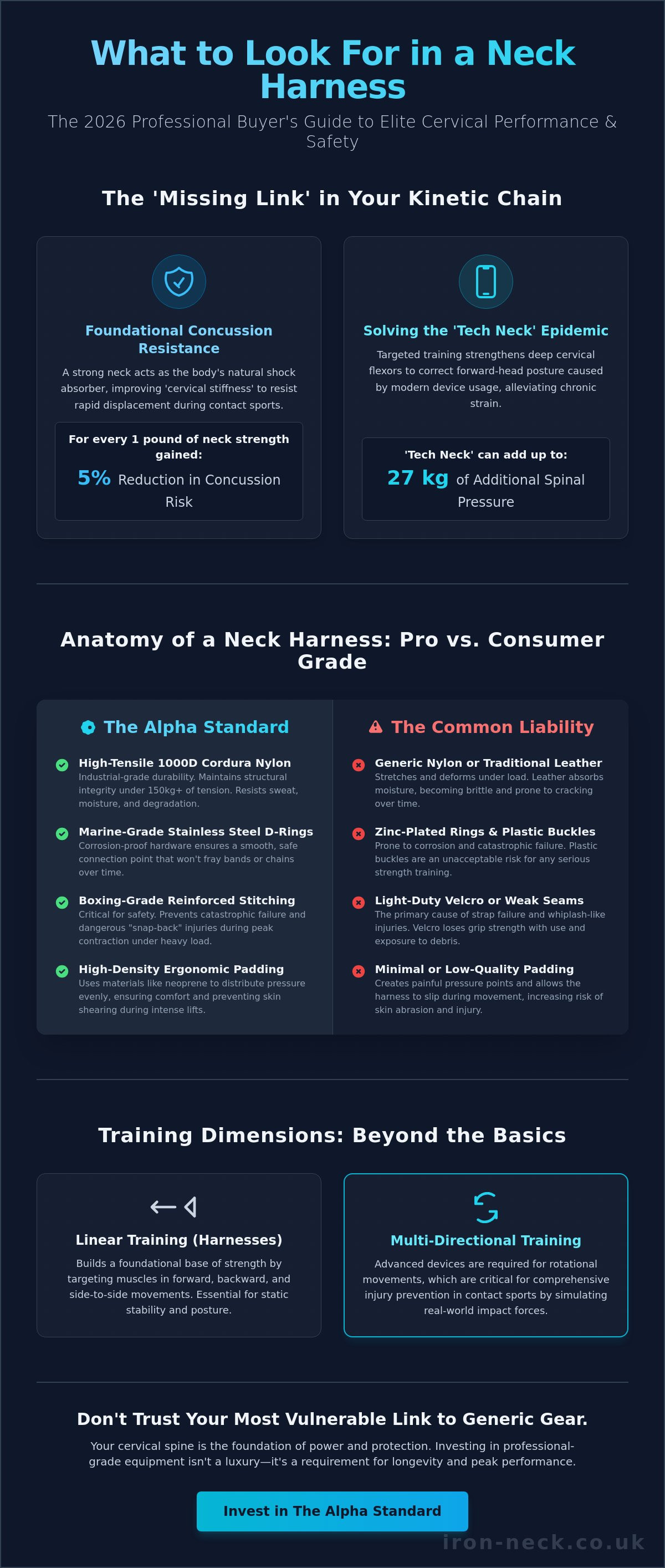What to look for in a neck harness