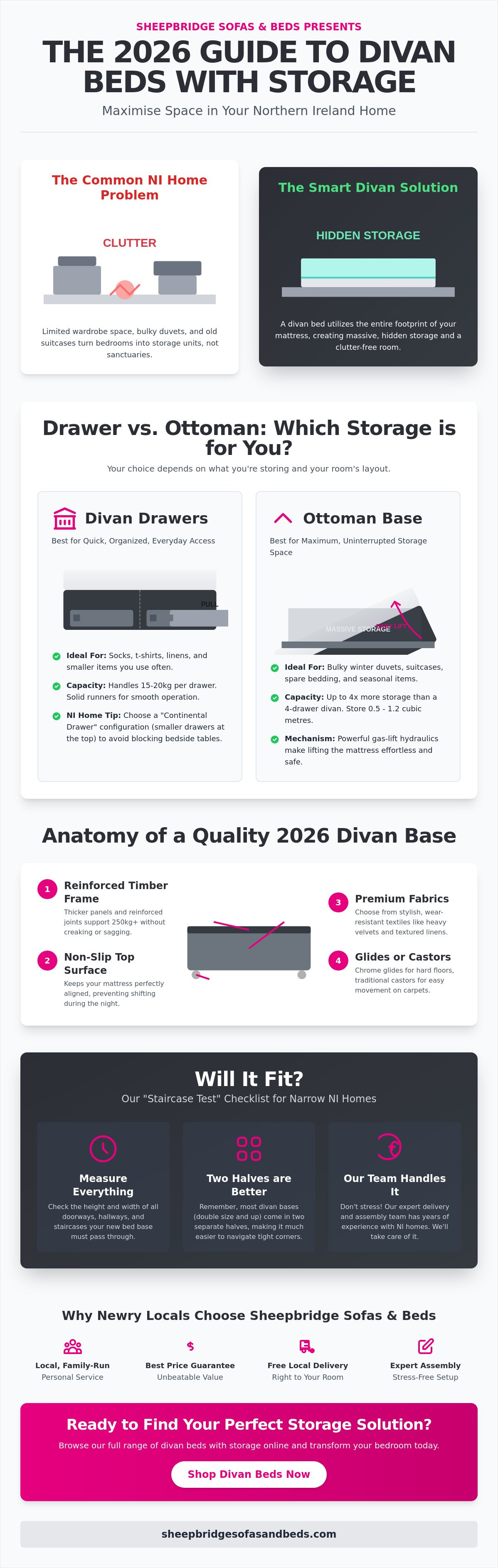 Divan beds with storage Northern Ireland
