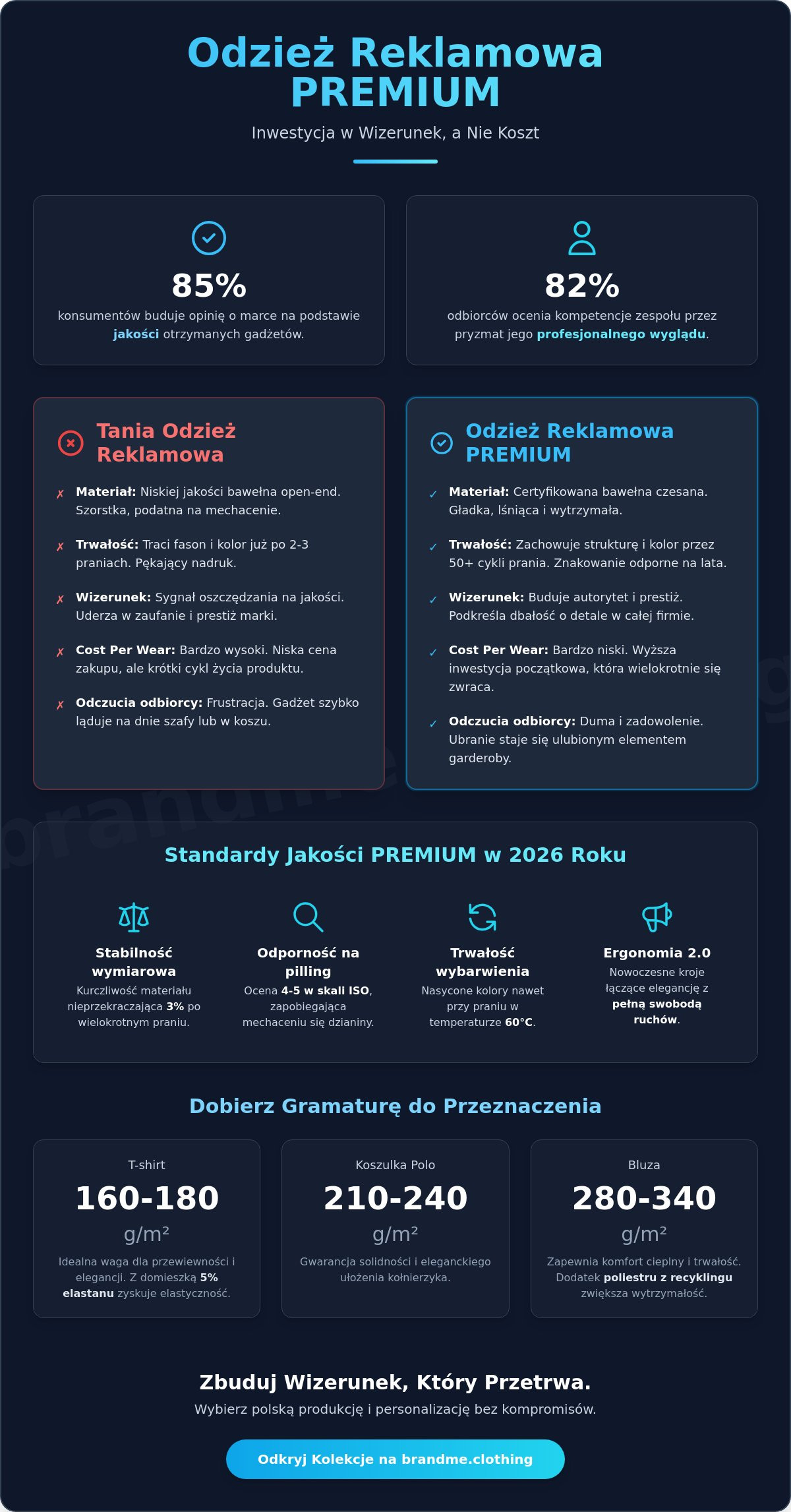 Odzież reklamowa wysokiej jakości