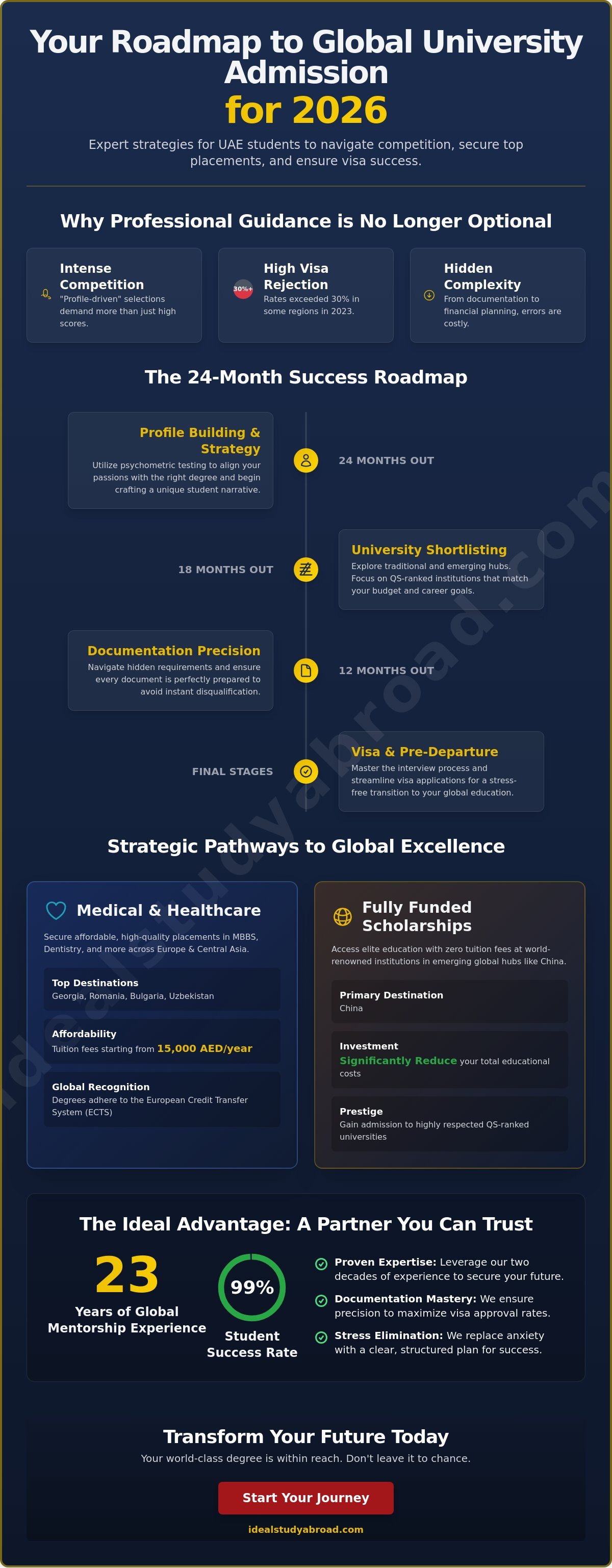 Undergraduate admission assistance