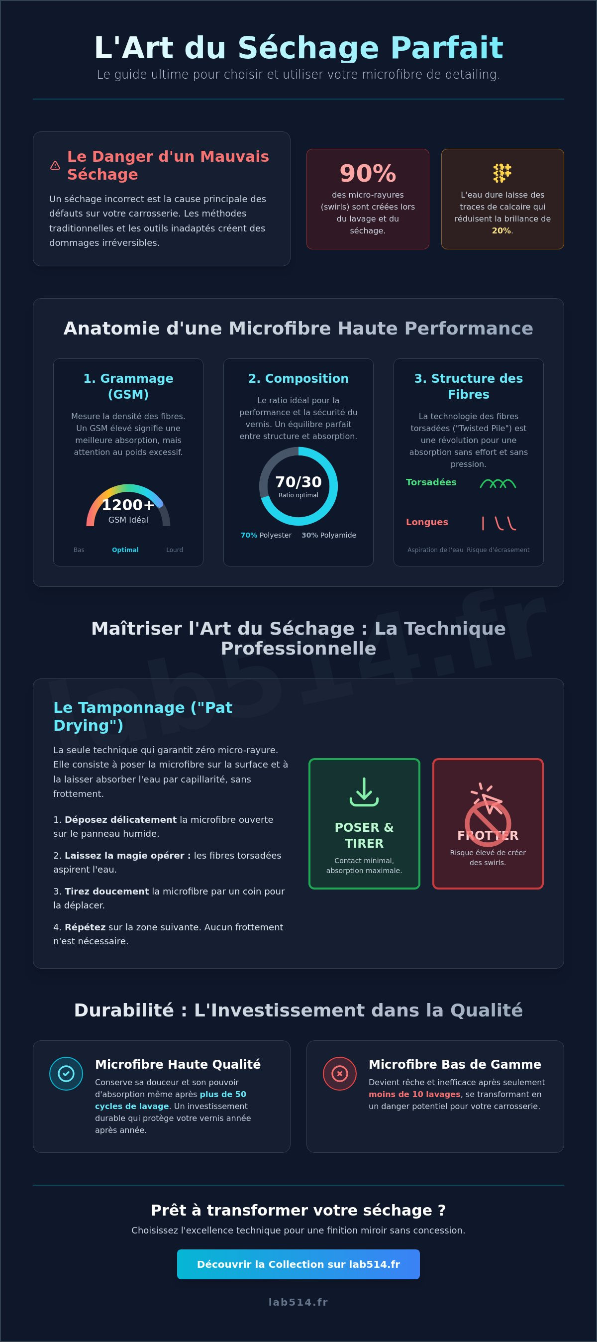 Choisir microfibre séchage